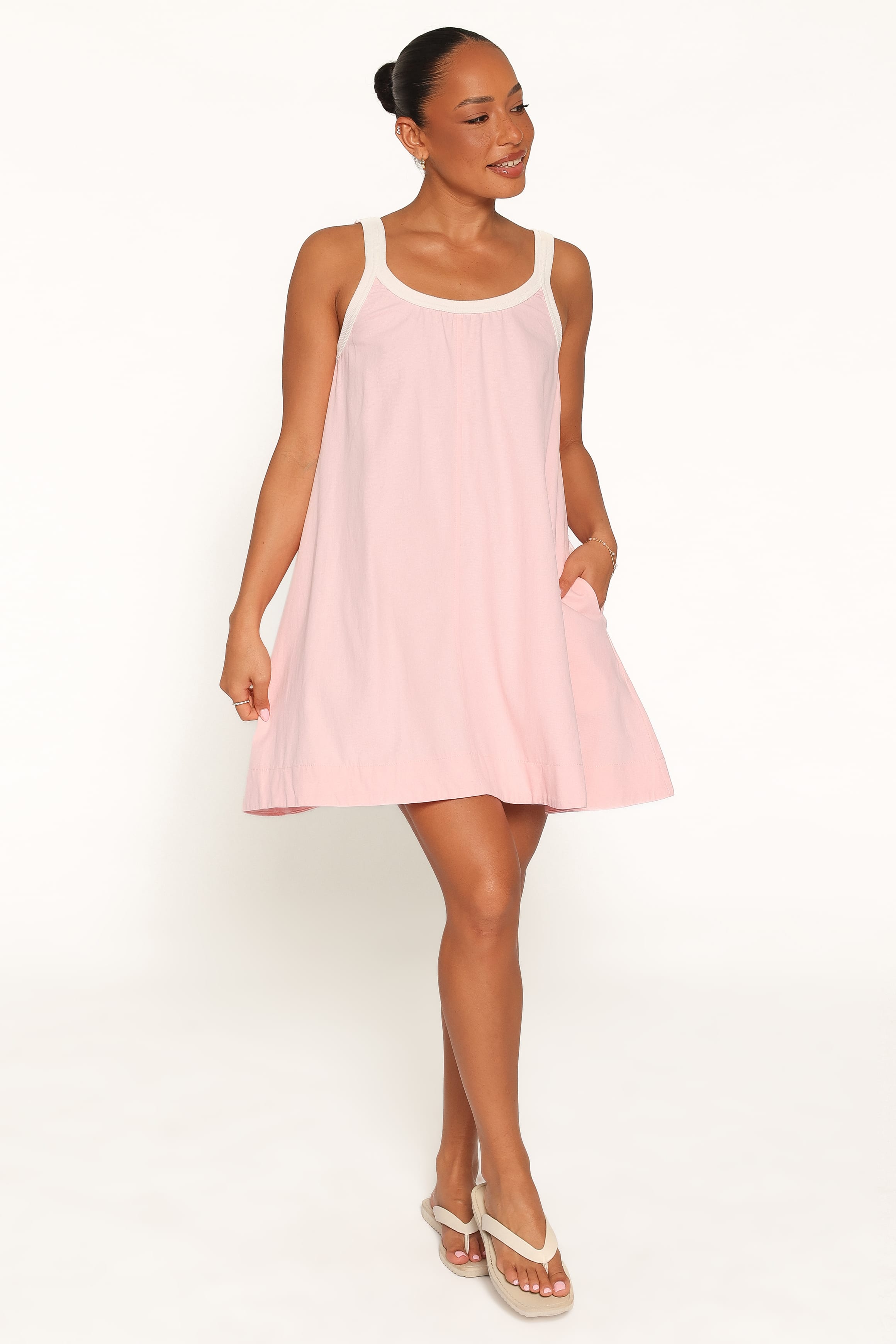 DRESSES Madrid Mini Dress - Pink/Cream