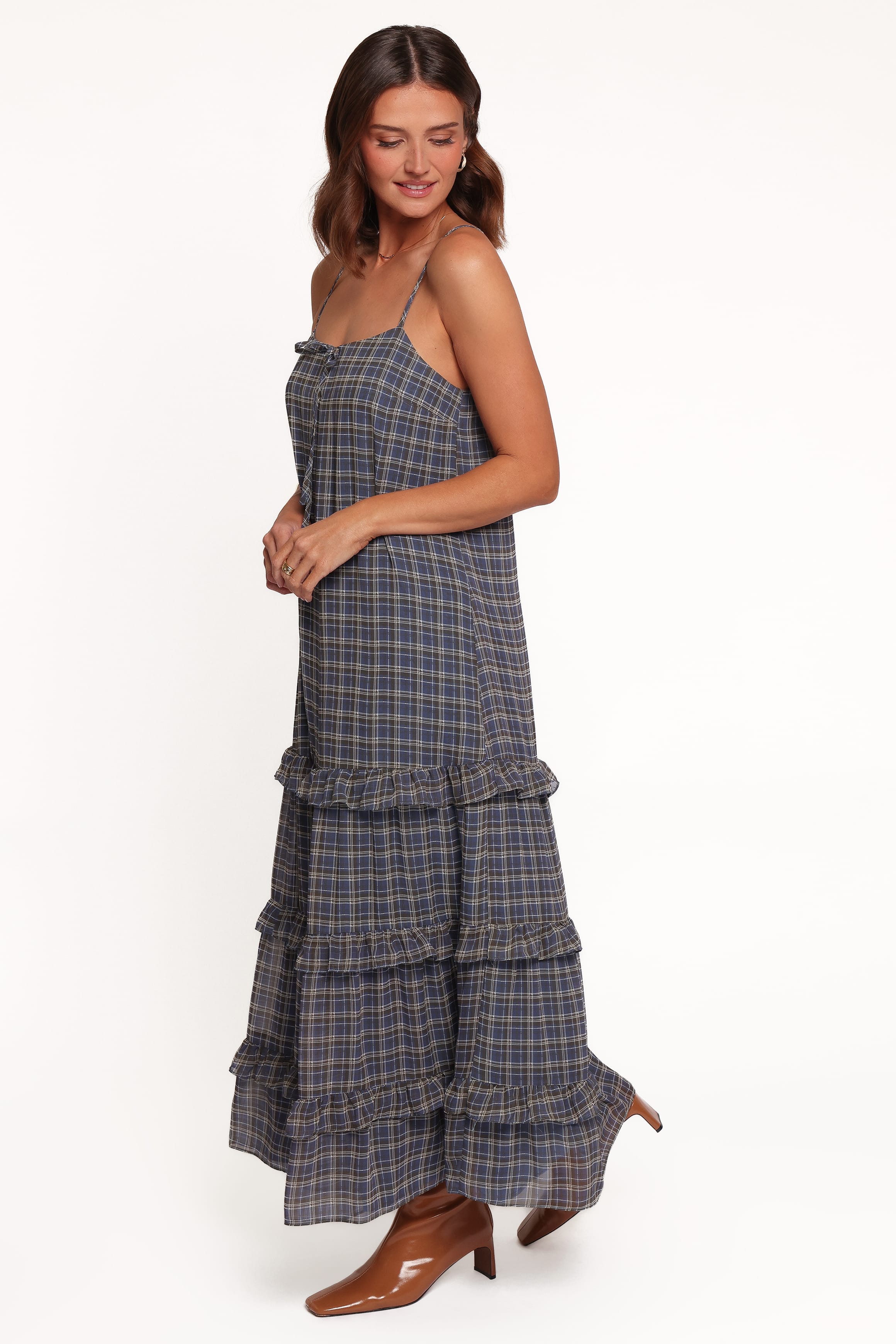 DRESSES Minka Maxi Dress - Blue Plaid