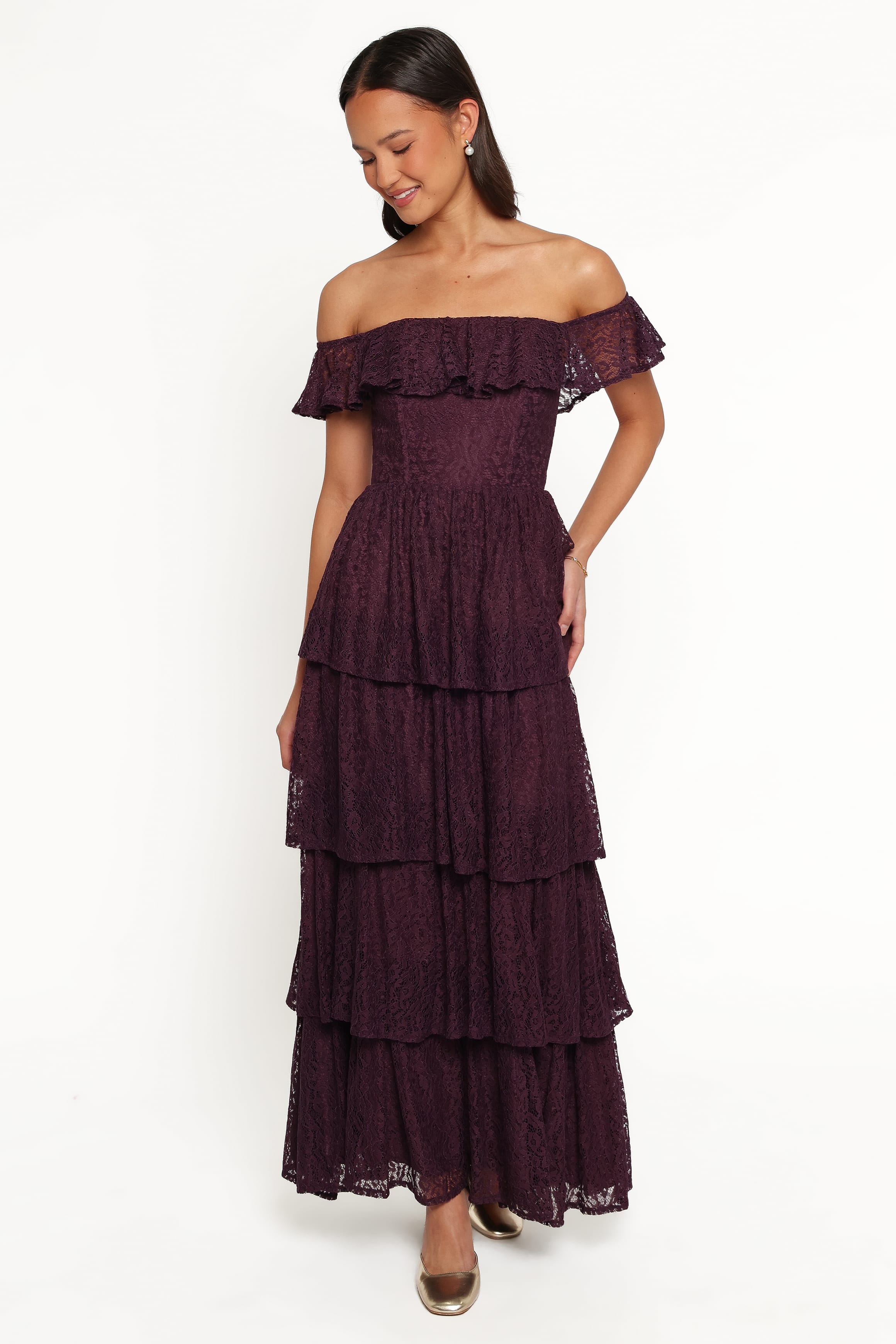 DRESSES Miravelle Maxi Dress - Plum Lace
