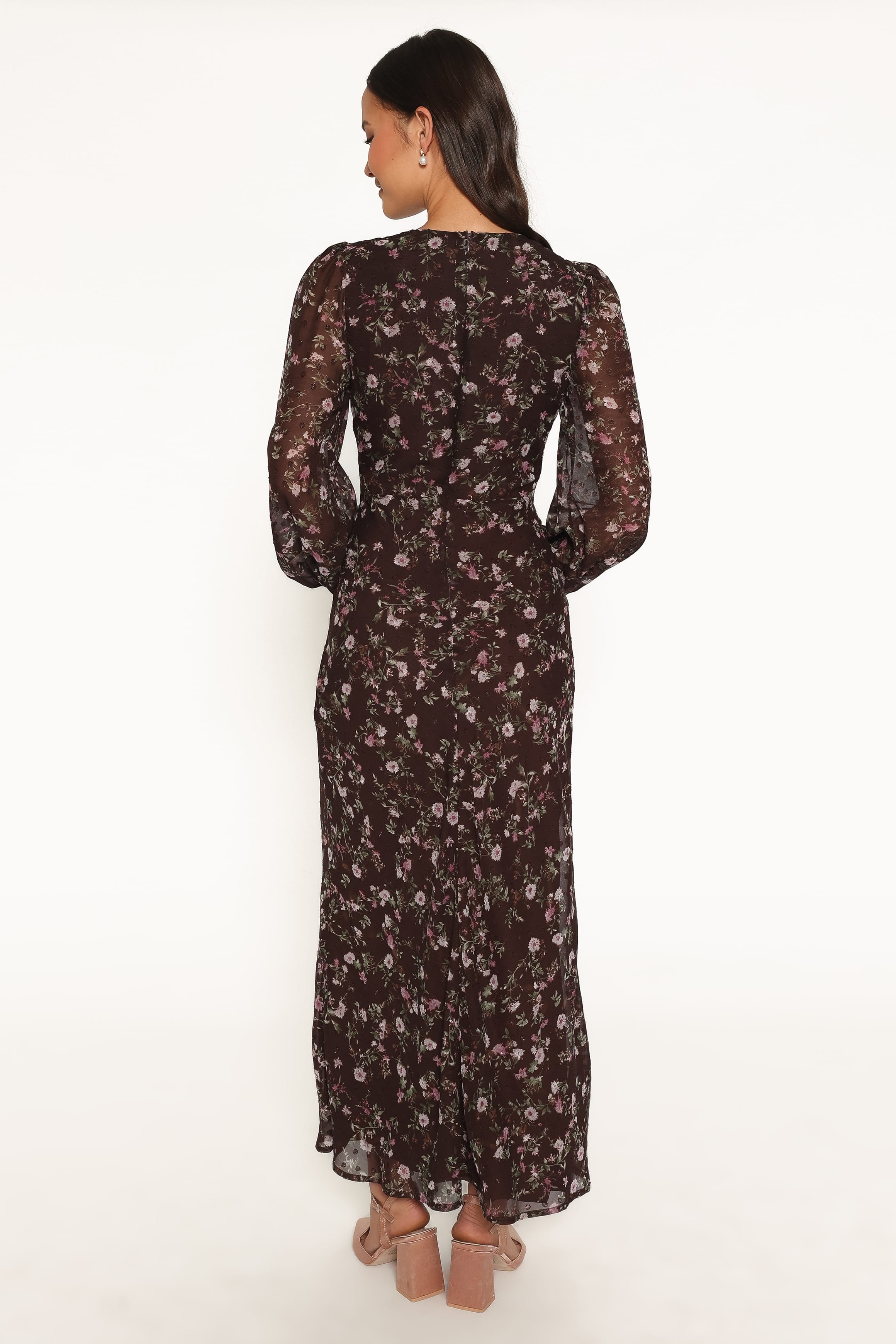 DRESSES Rosalyn Maxi Dress - Brown Lilac Floral