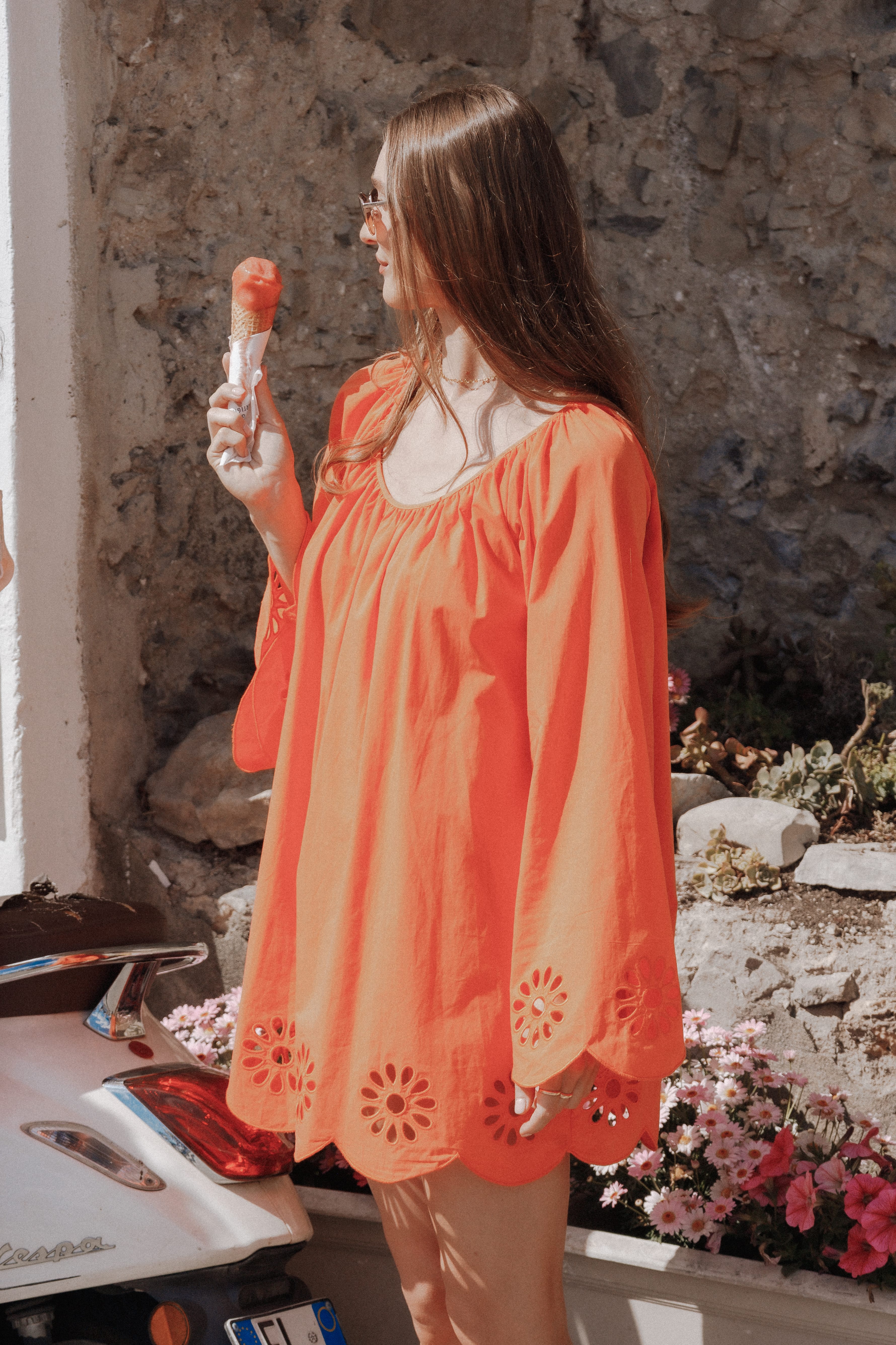 DRESSES Tampa Long Sleeve Mini Dress - Orange