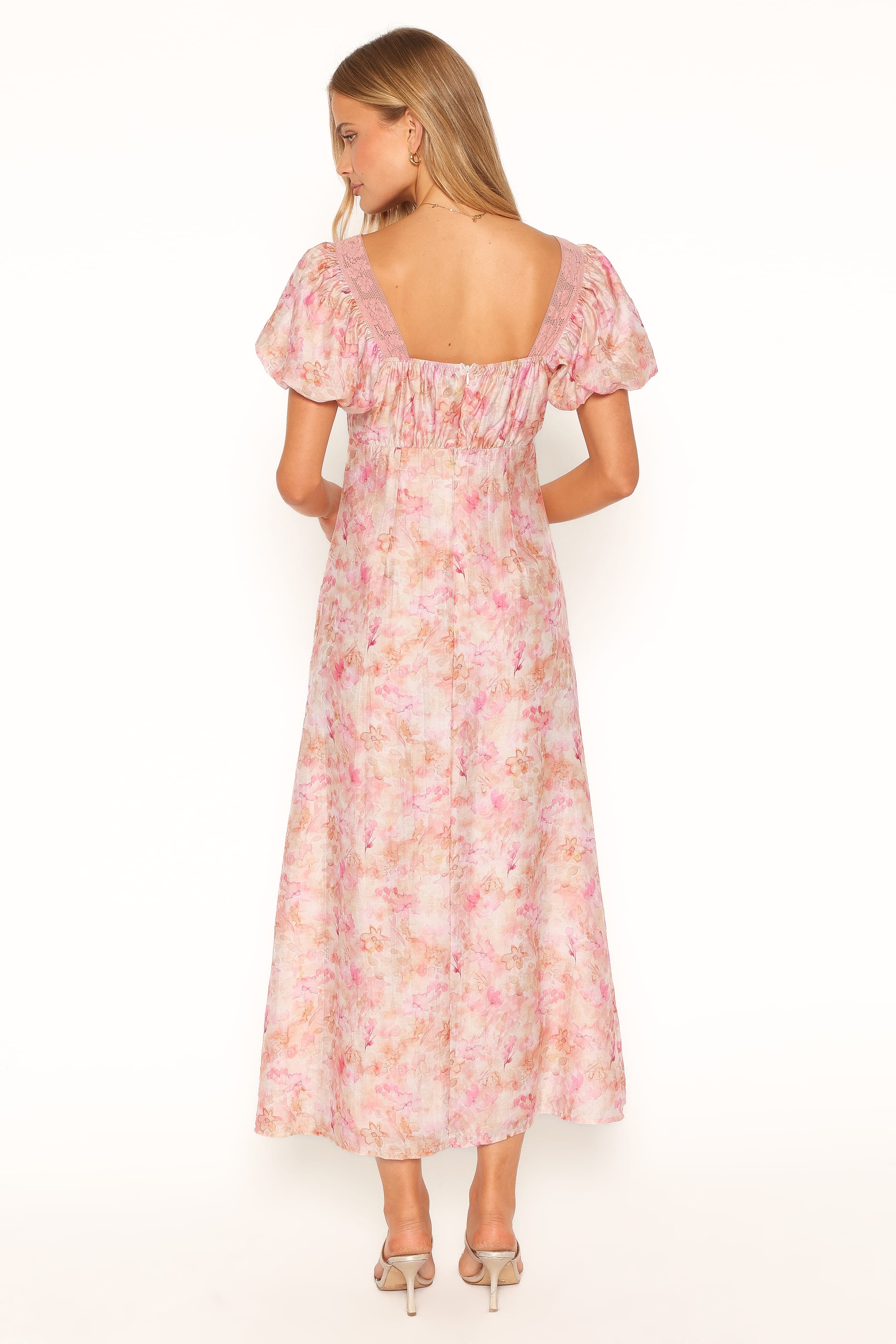 DRESSES Therese Midi Dress - Pink Floral