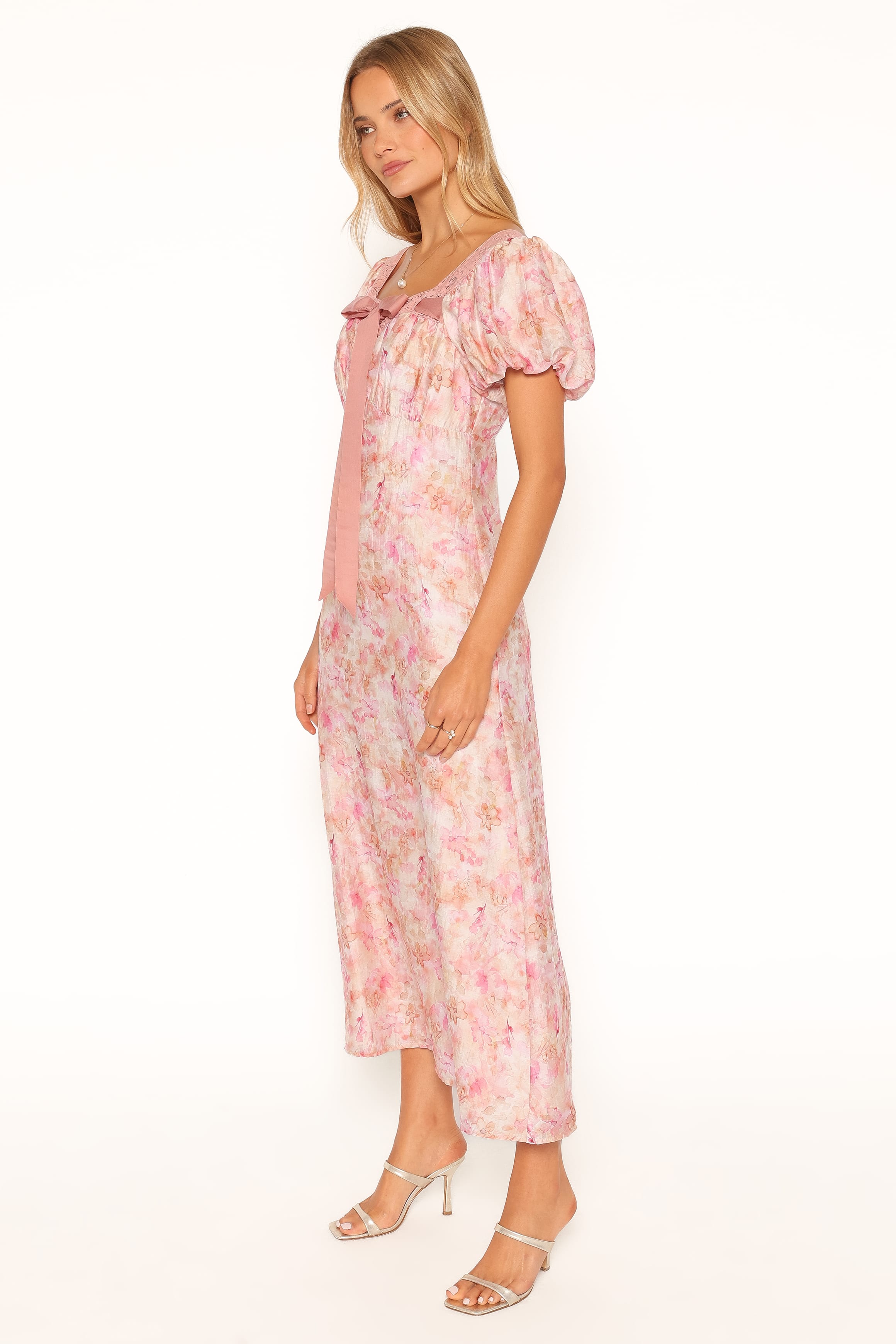 DRESSES Therese Midi Dress - Pink Floral