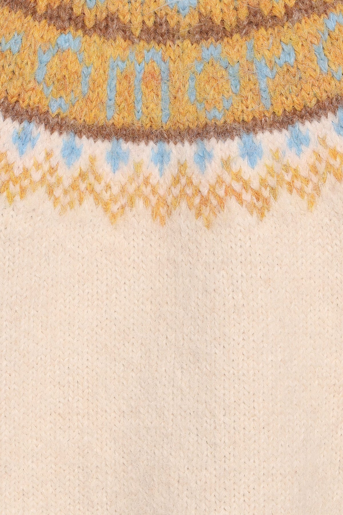 KNITWEAR Kenna Fairisle Sweater - Cream