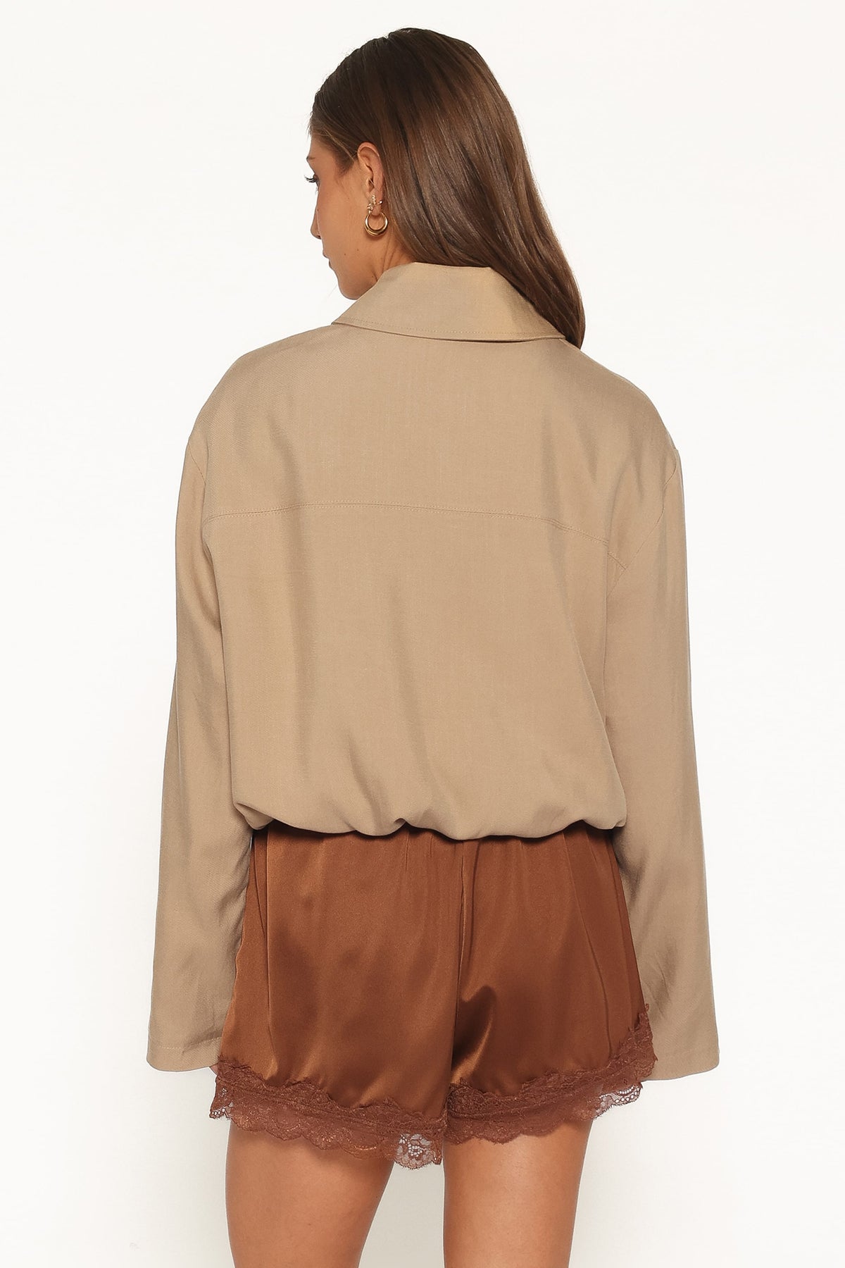 OUTERWEAR Julie Bubble Hem Jacket - Beige