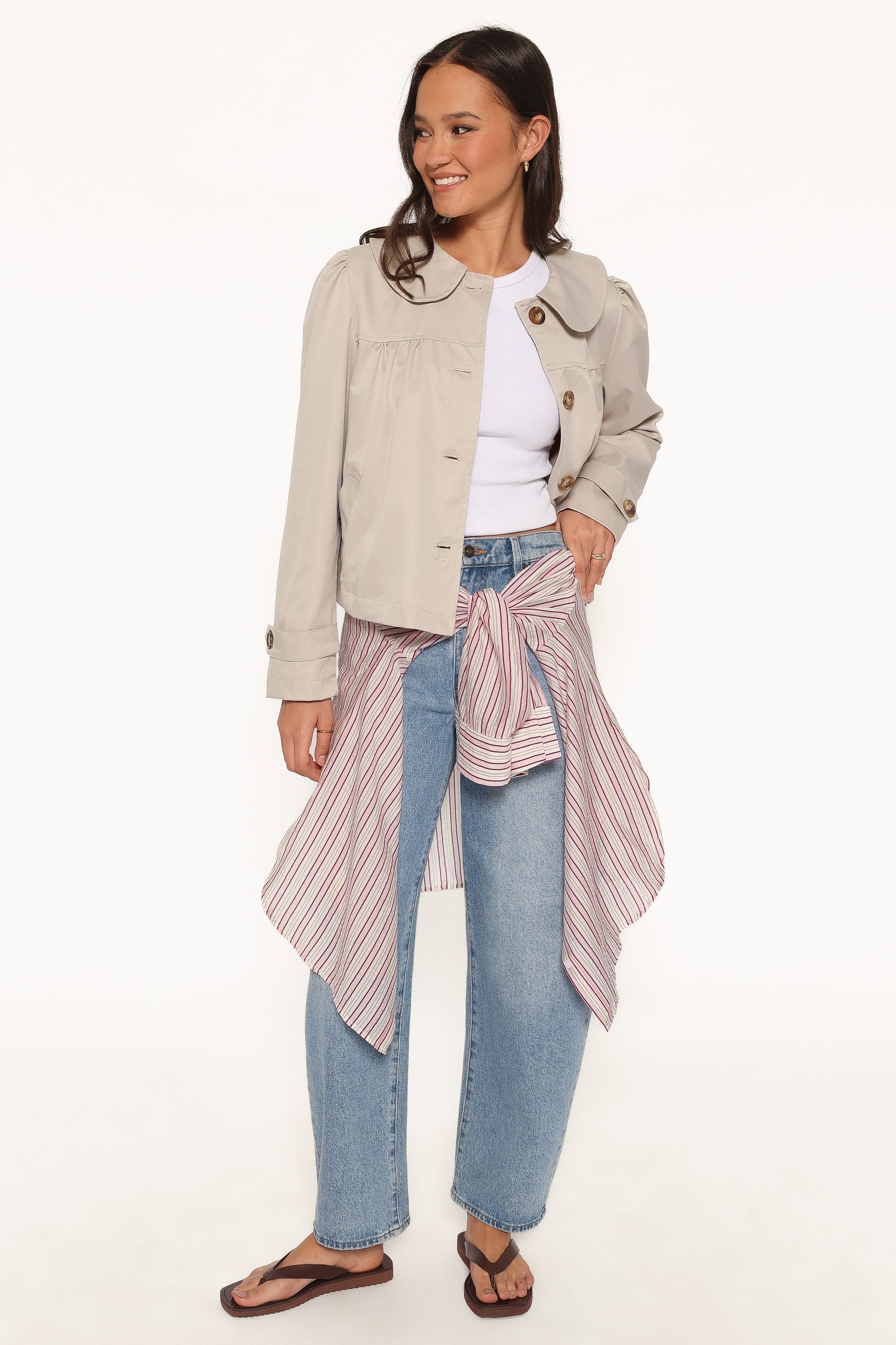 OUTERWEAR Tallara Trench Jacket - Beige