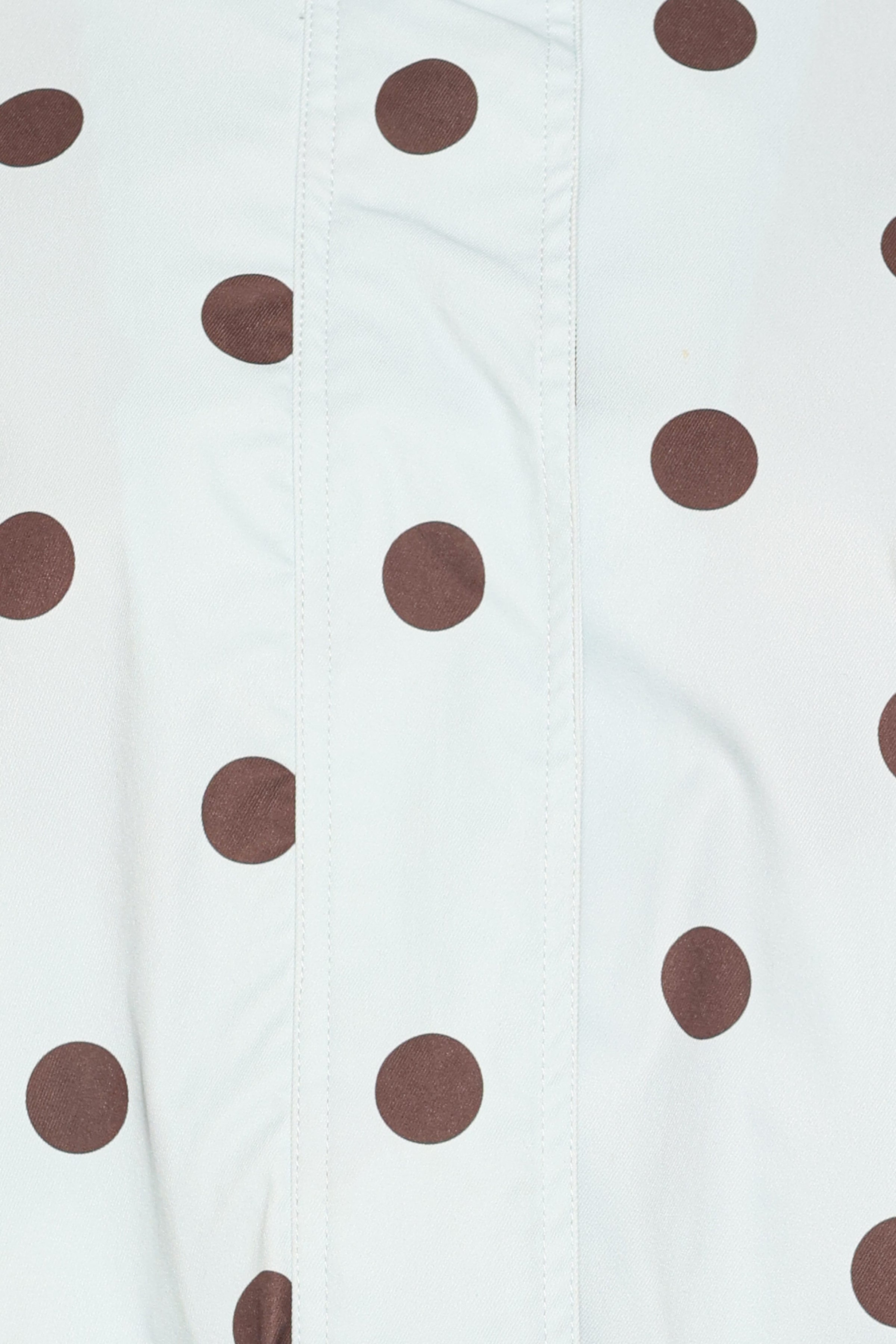 OUTERWEAR Zoella Funnel Neck Jacket - Blue Polka Dot