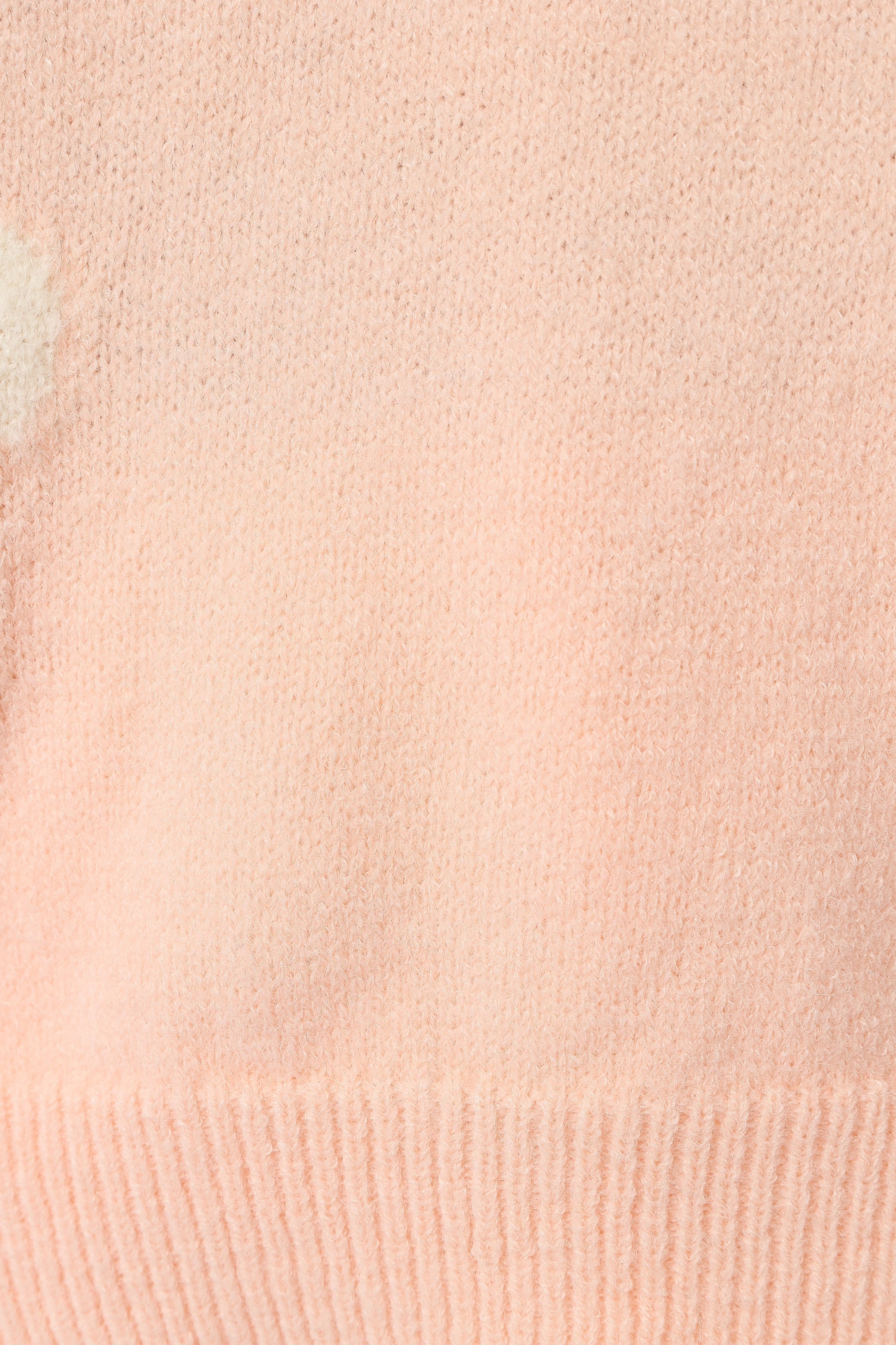 KNITWEAR @Charlie Flower Knit Sweater - Pink