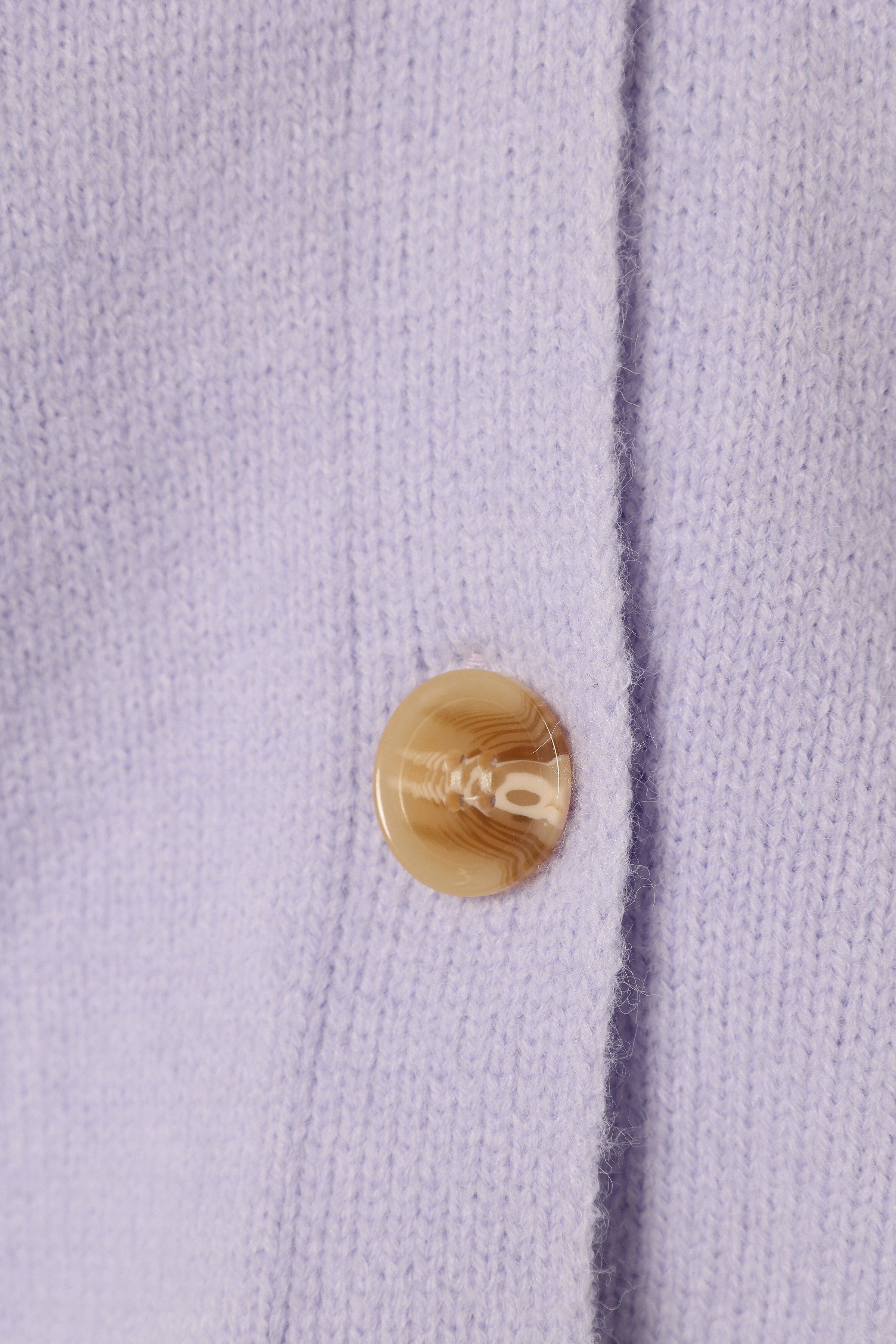KNITWEAR @Isabel Button Front Cardigan - Lilac (Hold for Cool Beginnings)