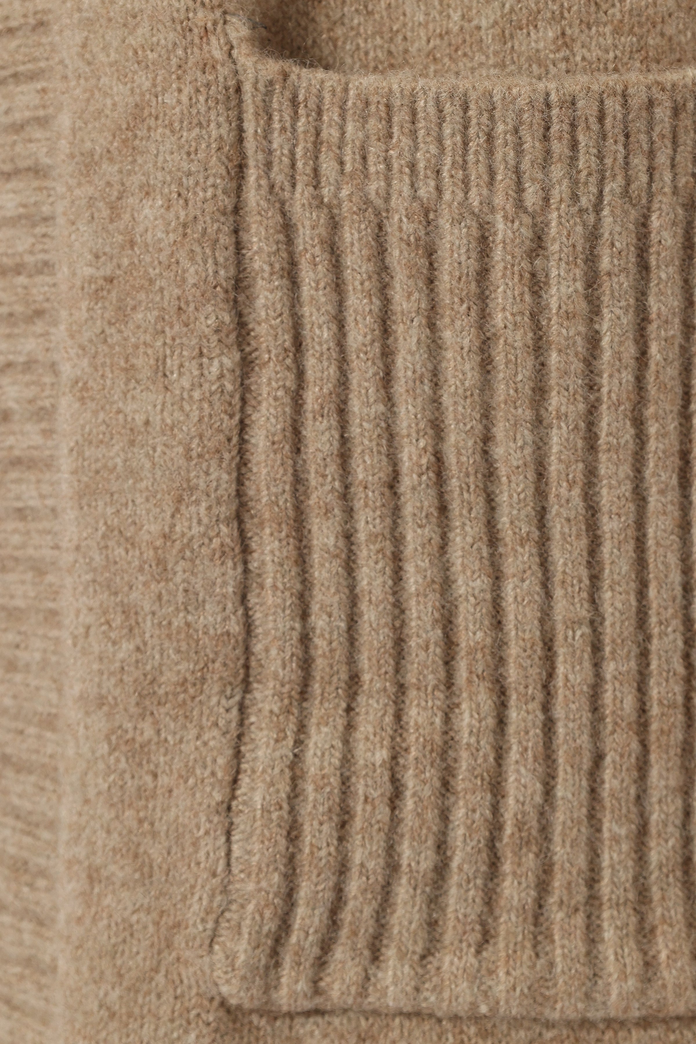 KNITWEAR @Nicolette Open Front Long Cardigan - Latte