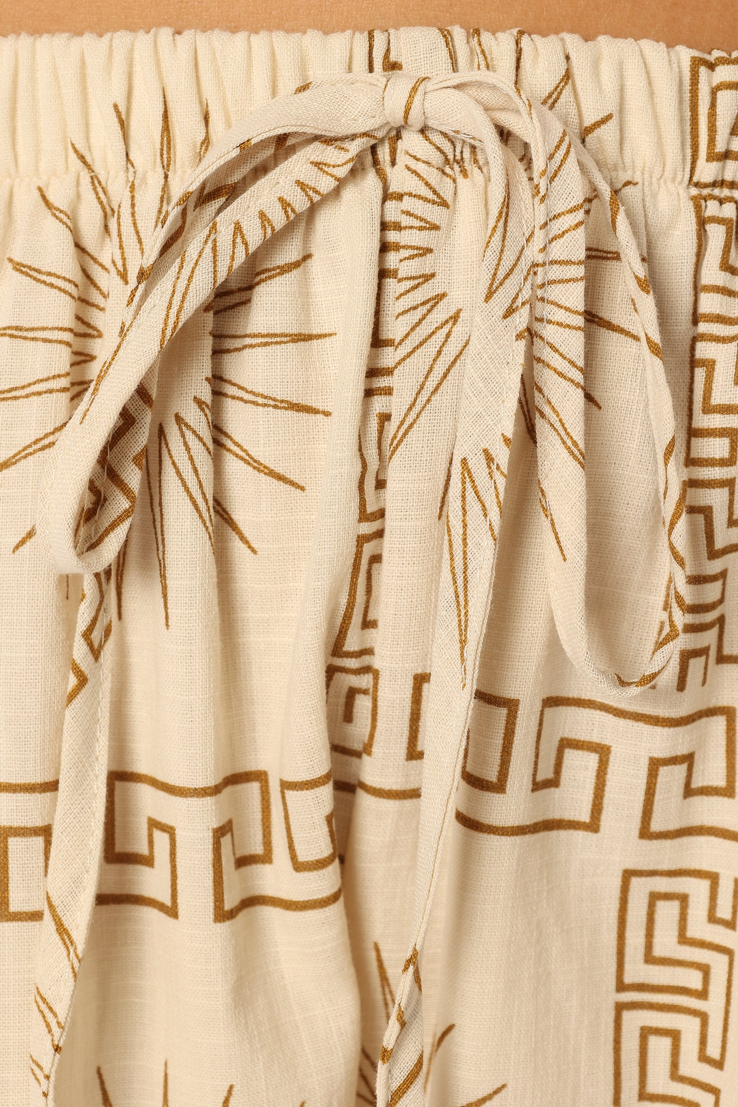 SETS @Penny Short Set - Beige Print