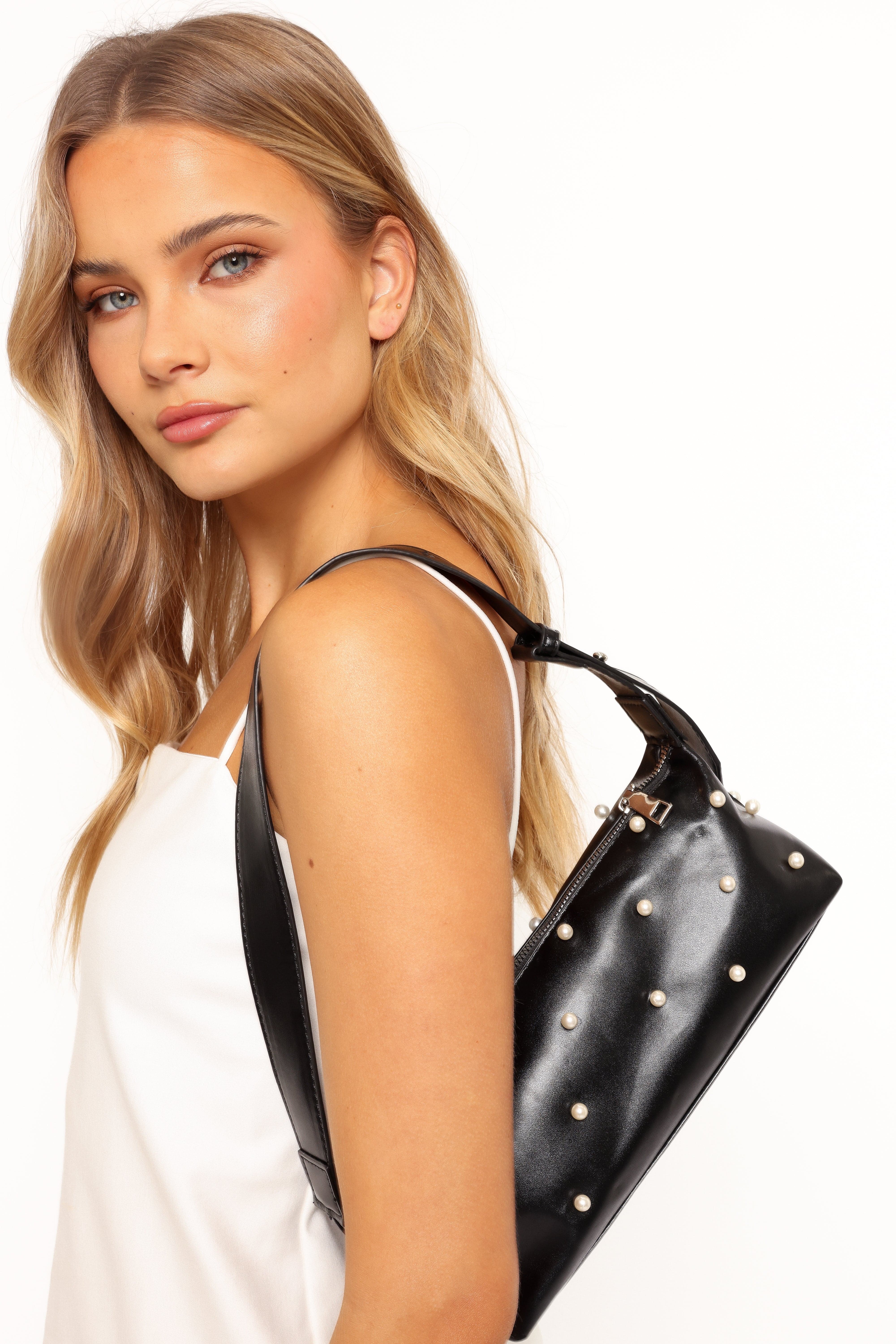Petal and Pup USA ACCESSORIES Alexia Pearl Bag - Black One Size
