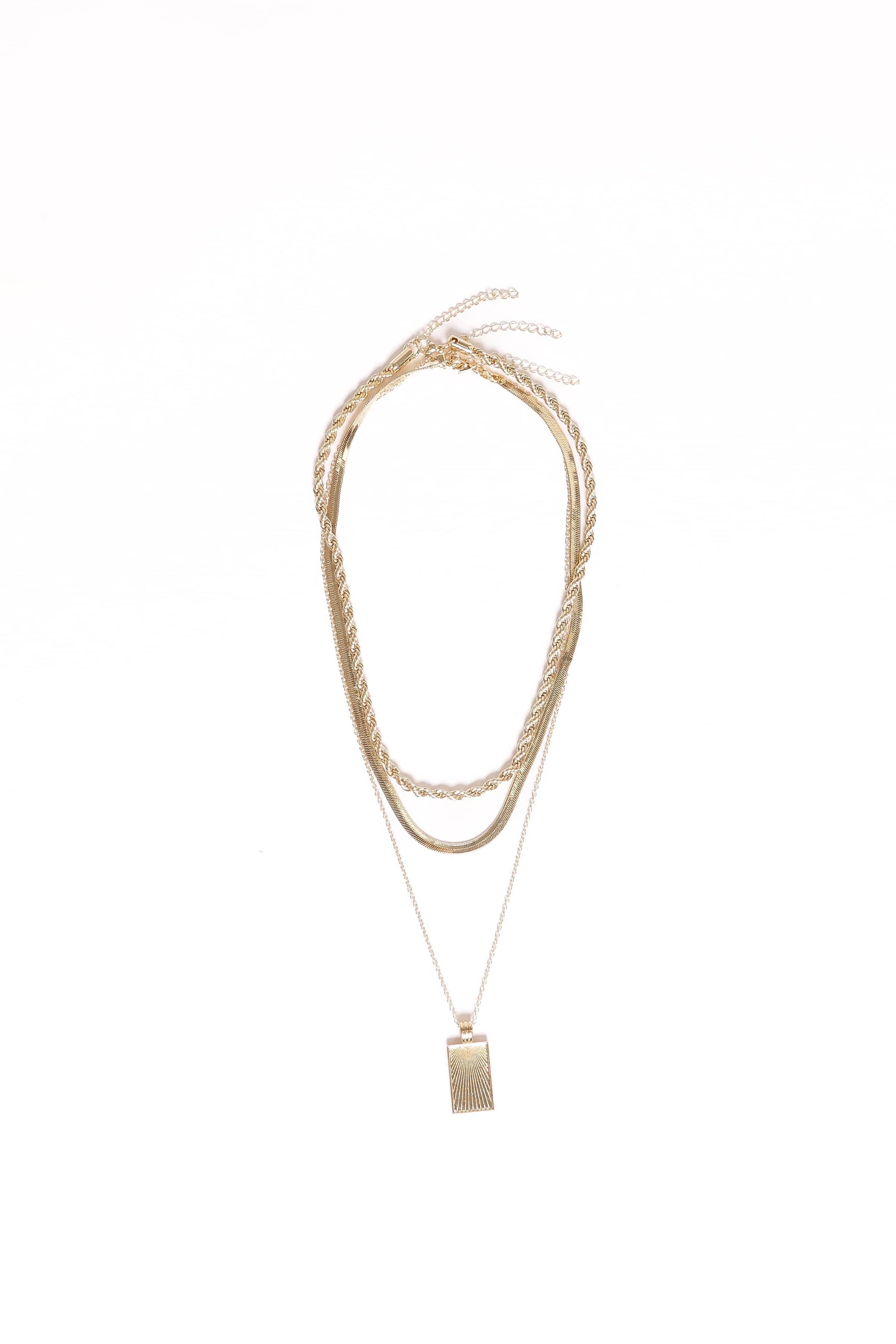 Petal and Pup USA ACCESSORIES Amber Necklace - Gold One Size