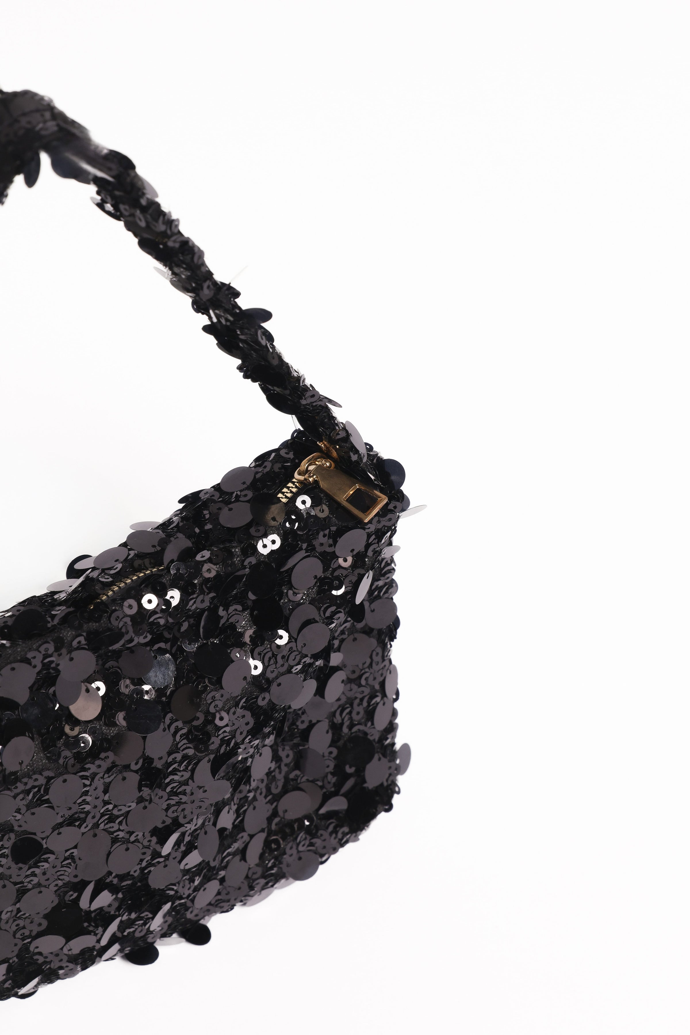 Petal and Pup USA ACCESSORIES Annika Sequin Shoulder Bag - Black One Size