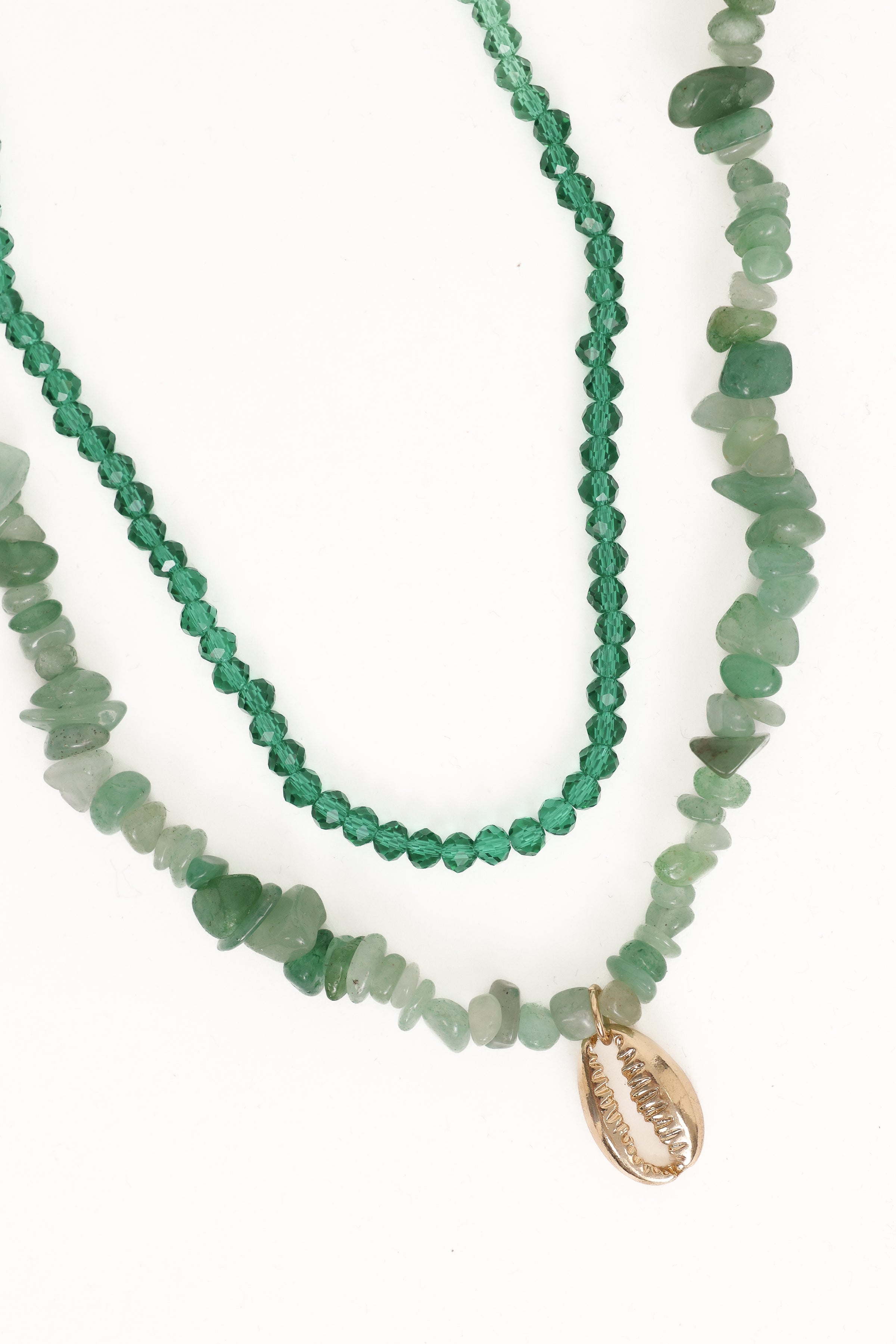 Petal and Pup USA ACCESSORIES Aquaria Necklace Set - Green One Size