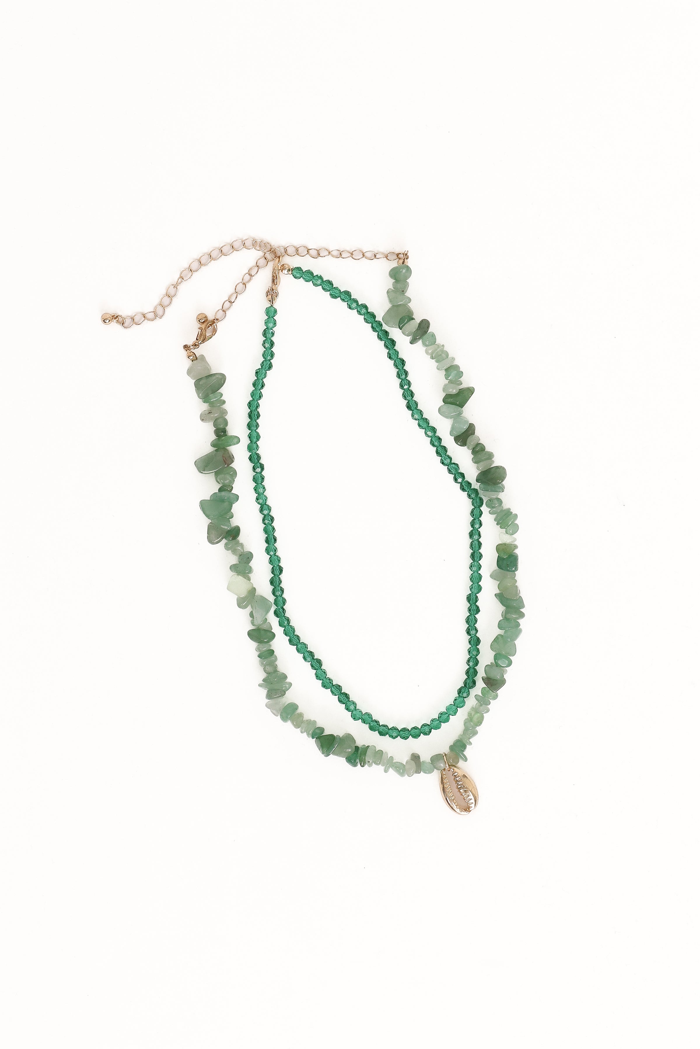 Petal and Pup USA ACCESSORIES Aquaria Necklace Set - Green One Size