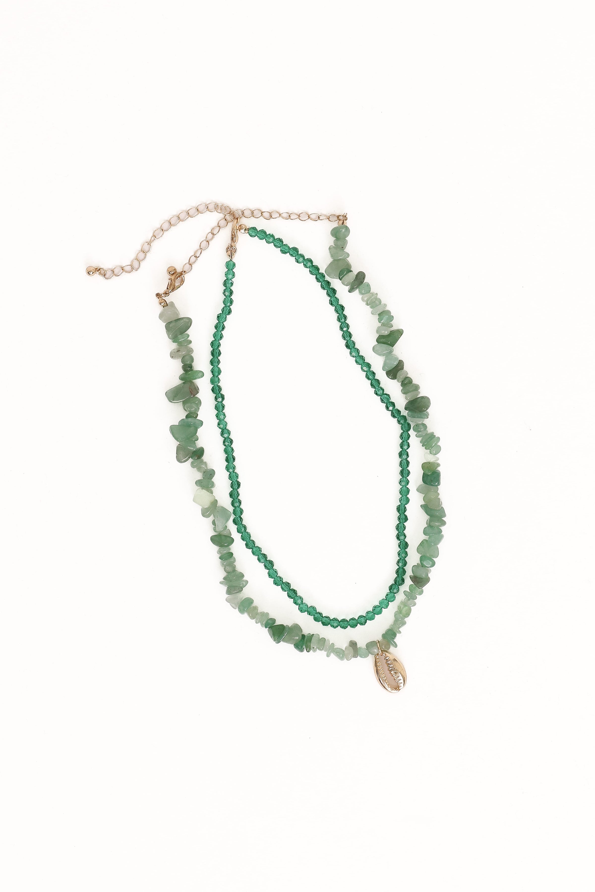 Petal and Pup USA ACCESSORIES Aquaria Necklace Set - Green One Size