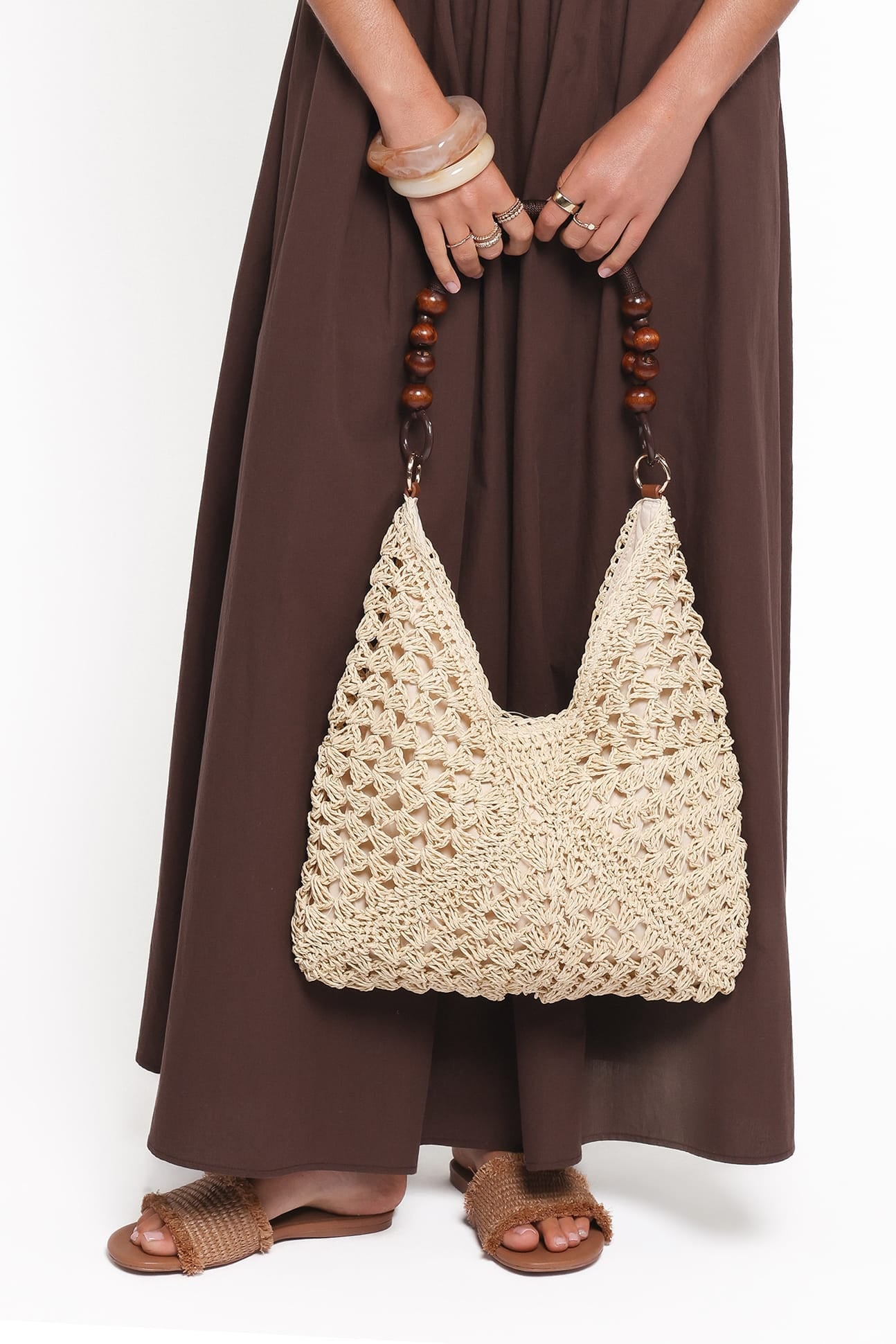 Petal and Pup USA ACCESSORIES Ariela Bag - Beige One Size