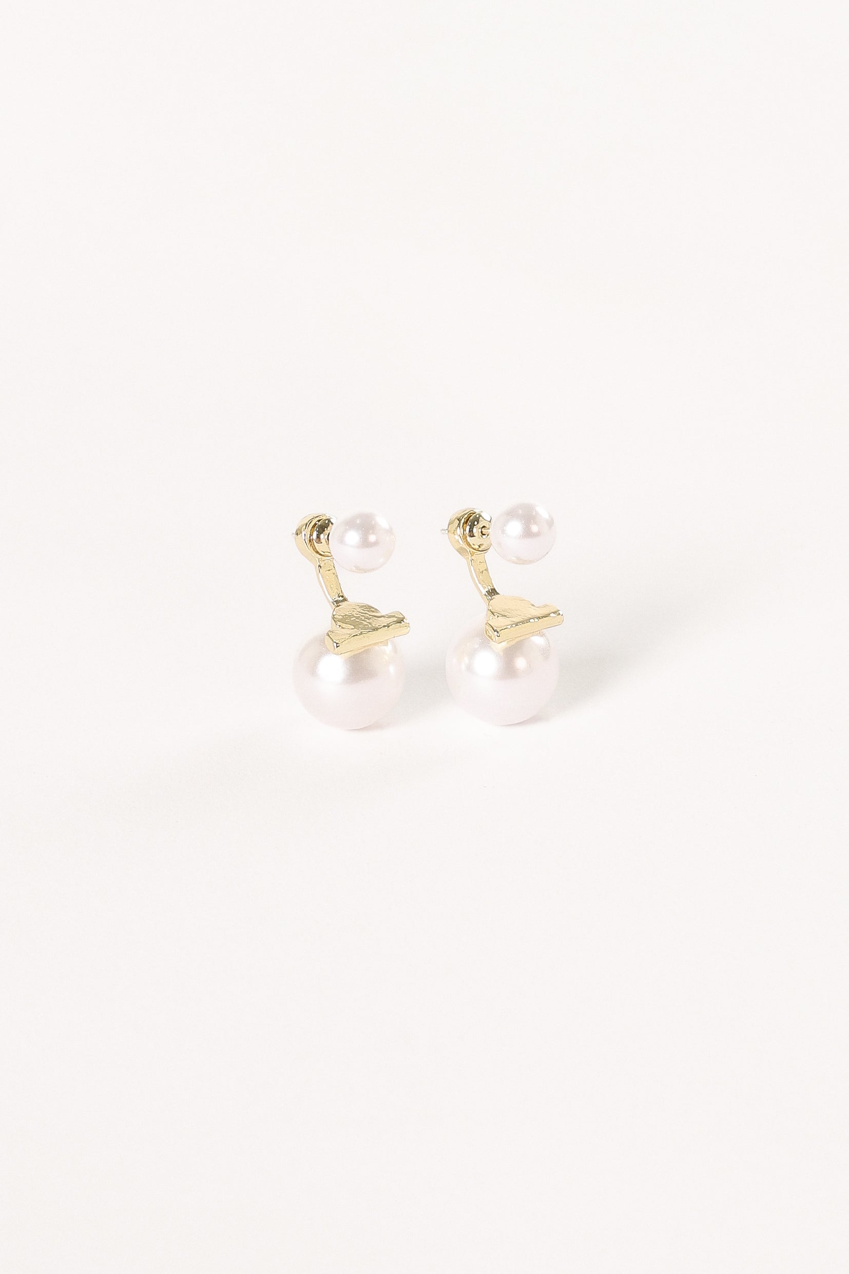Petal and Pup USA ACCESSORIES Astrid Pear Earrings - Gold One Size