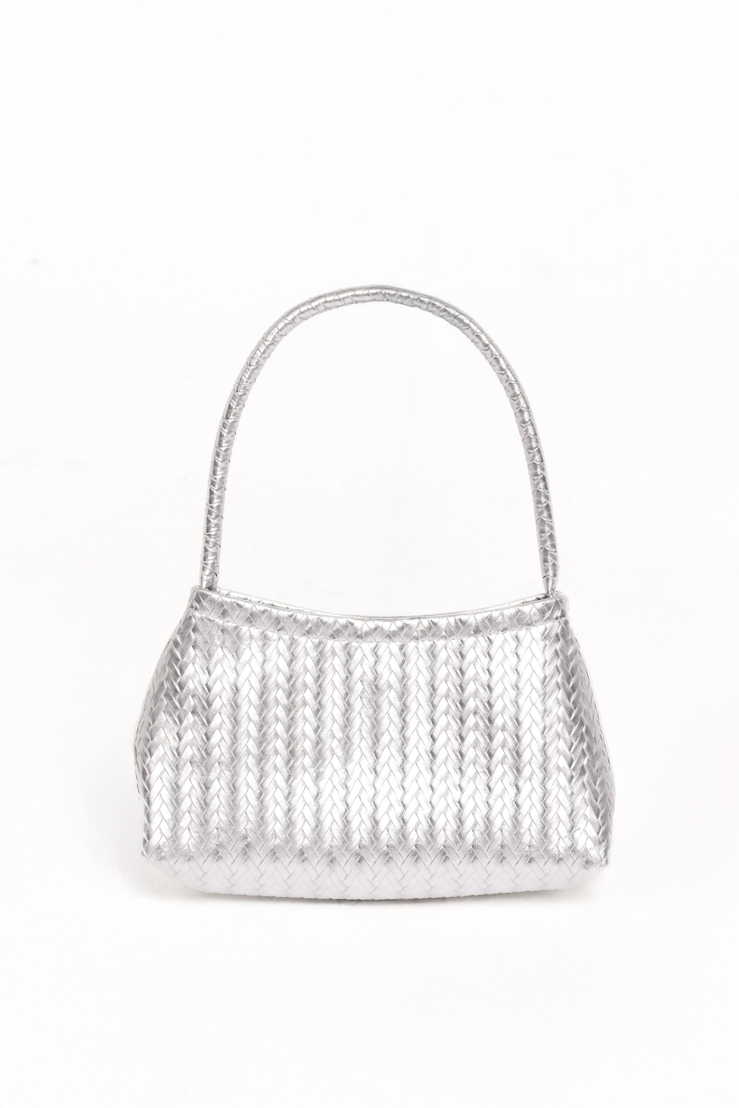 Petal and Pup USA ACCESSORIES Augustine Handbag - Silver One Size