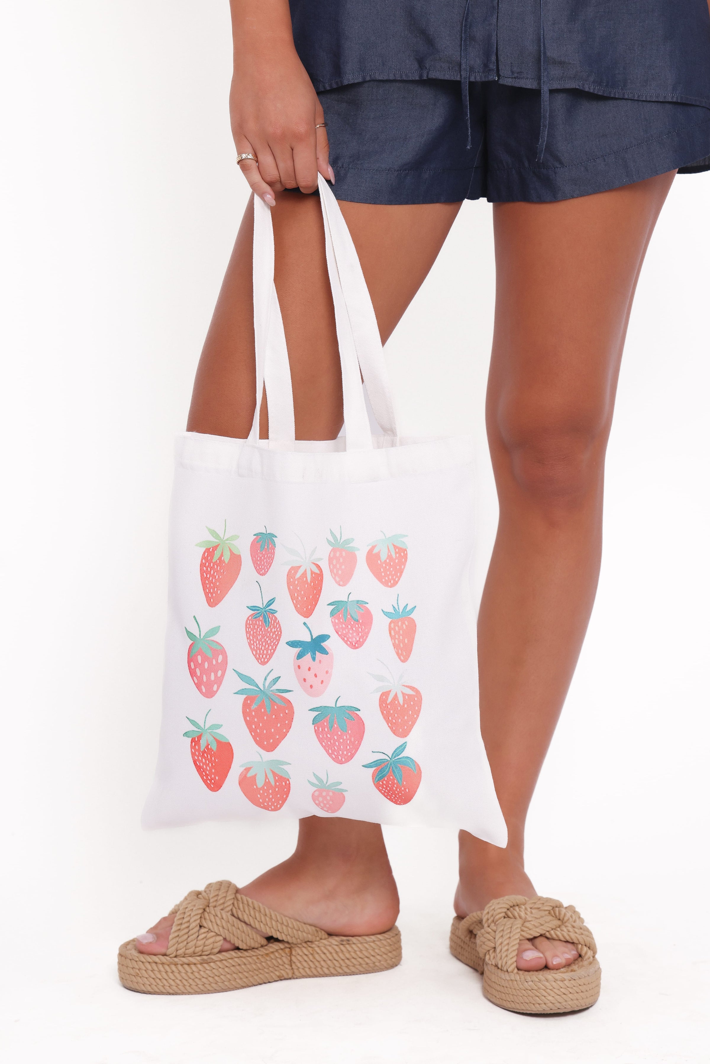 Petal and Pup USA ACCESSORIES Billie Tote Bag - White One Size