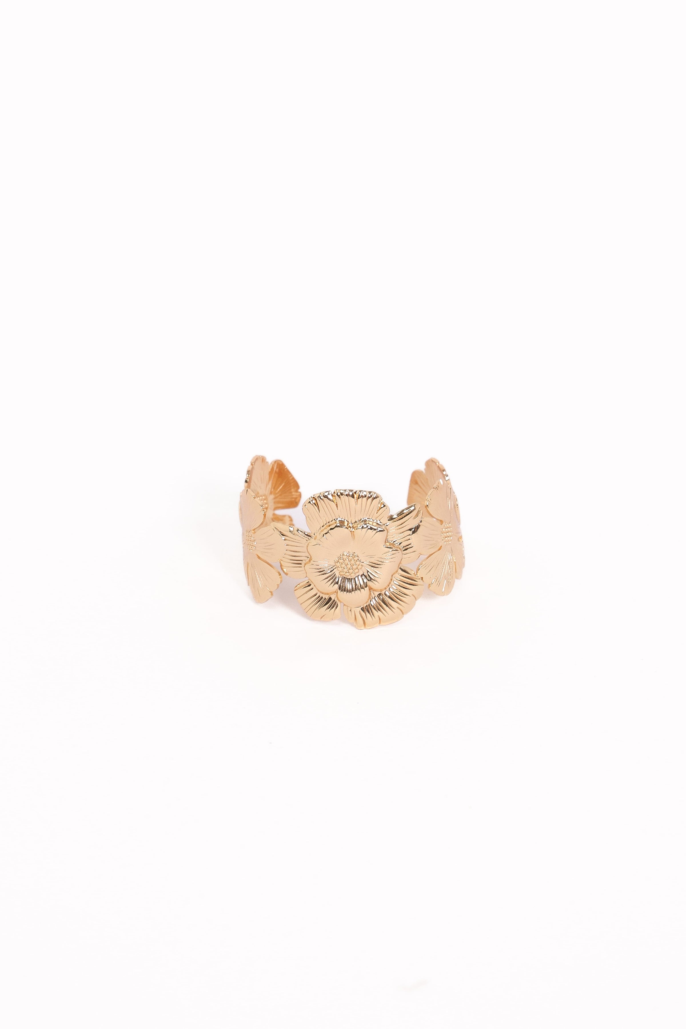 Petal and Pup USA ACCESSORIES Bloom Cuff Bracelet - Gold One Size