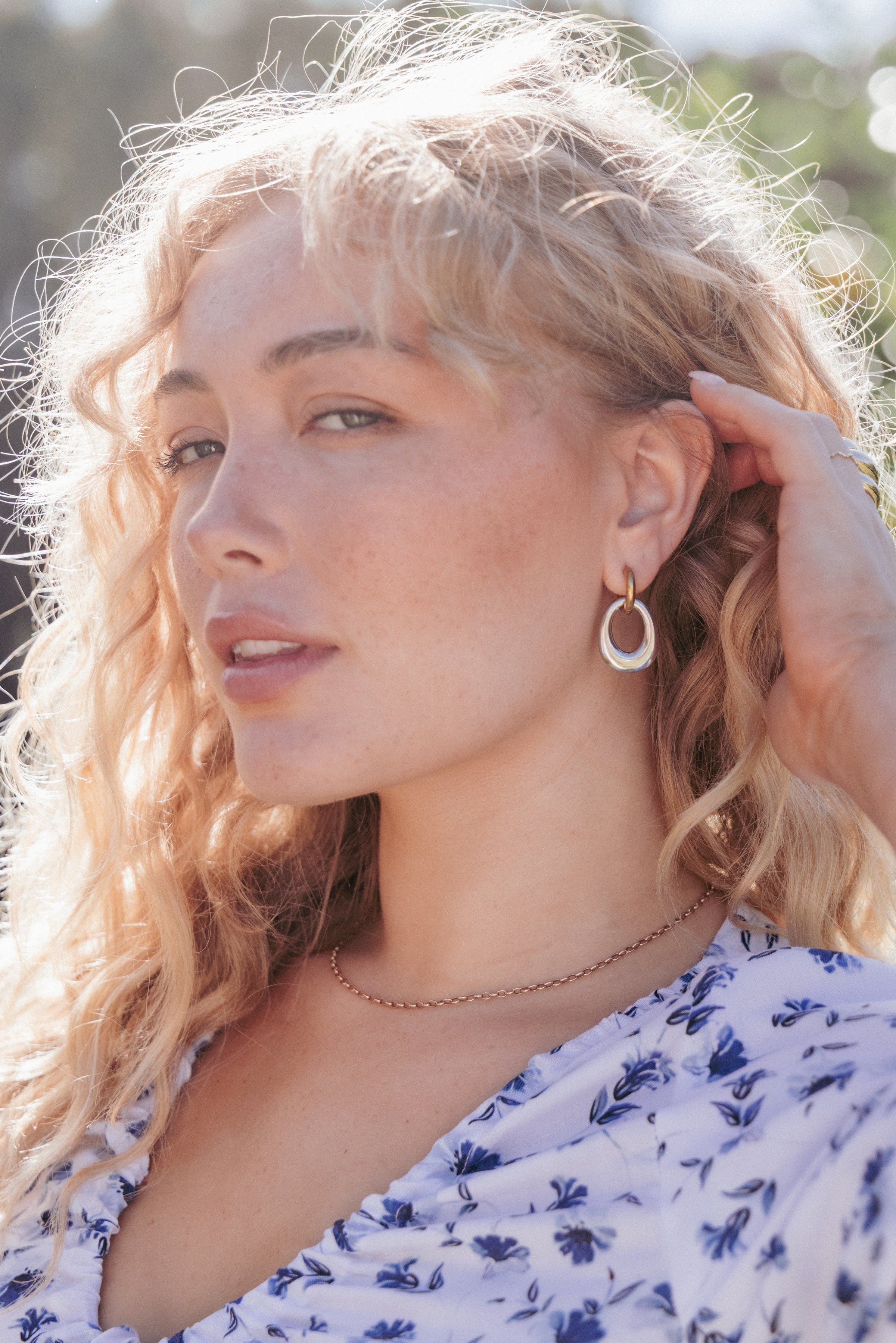 Petal and Pup USA ACCESSORIES Bowman Earrings - Gold/Silver One Size