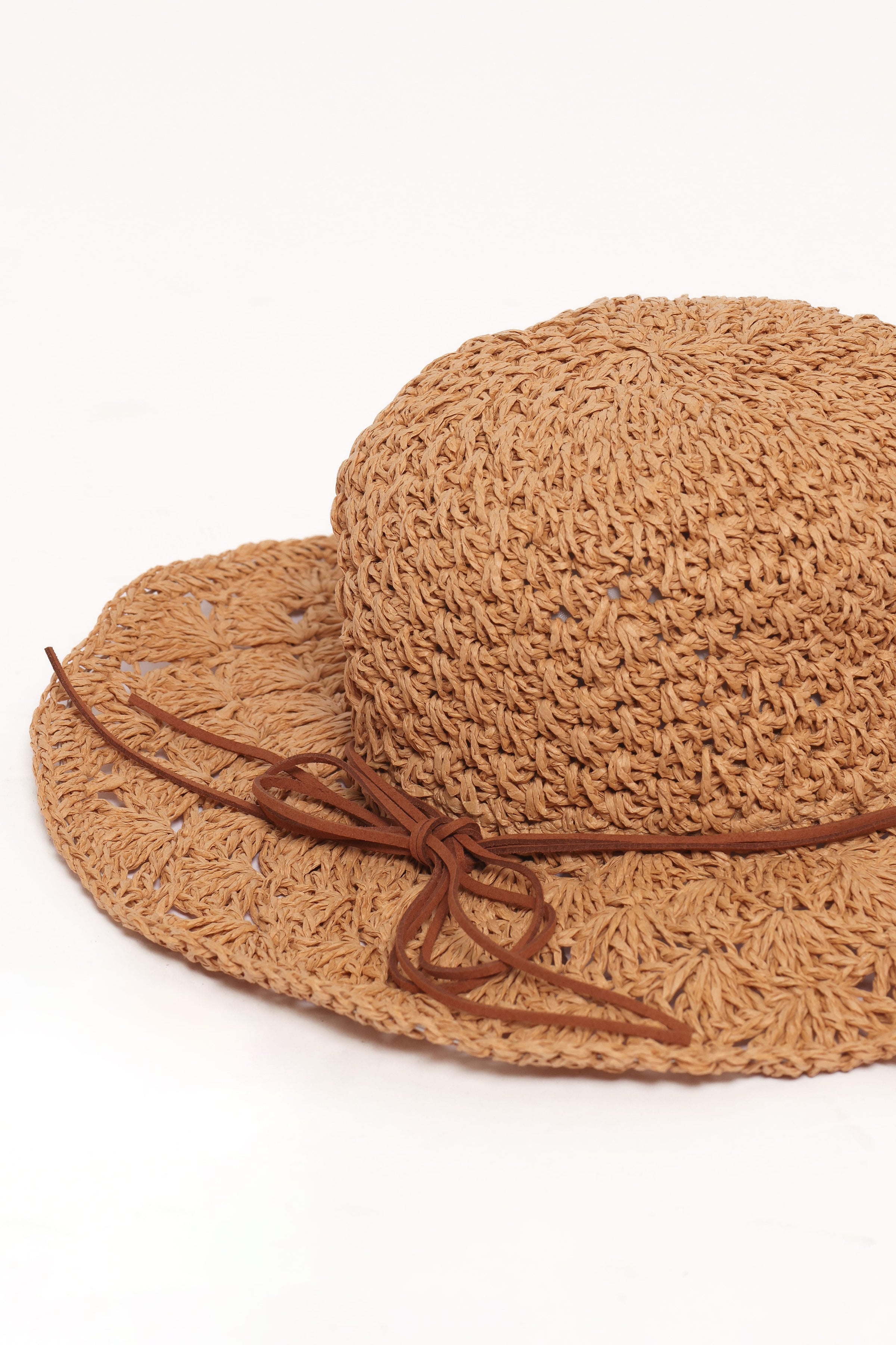 Petal and Pup USA ACCESSORIES Brooke Straw Hat - Tan One Size