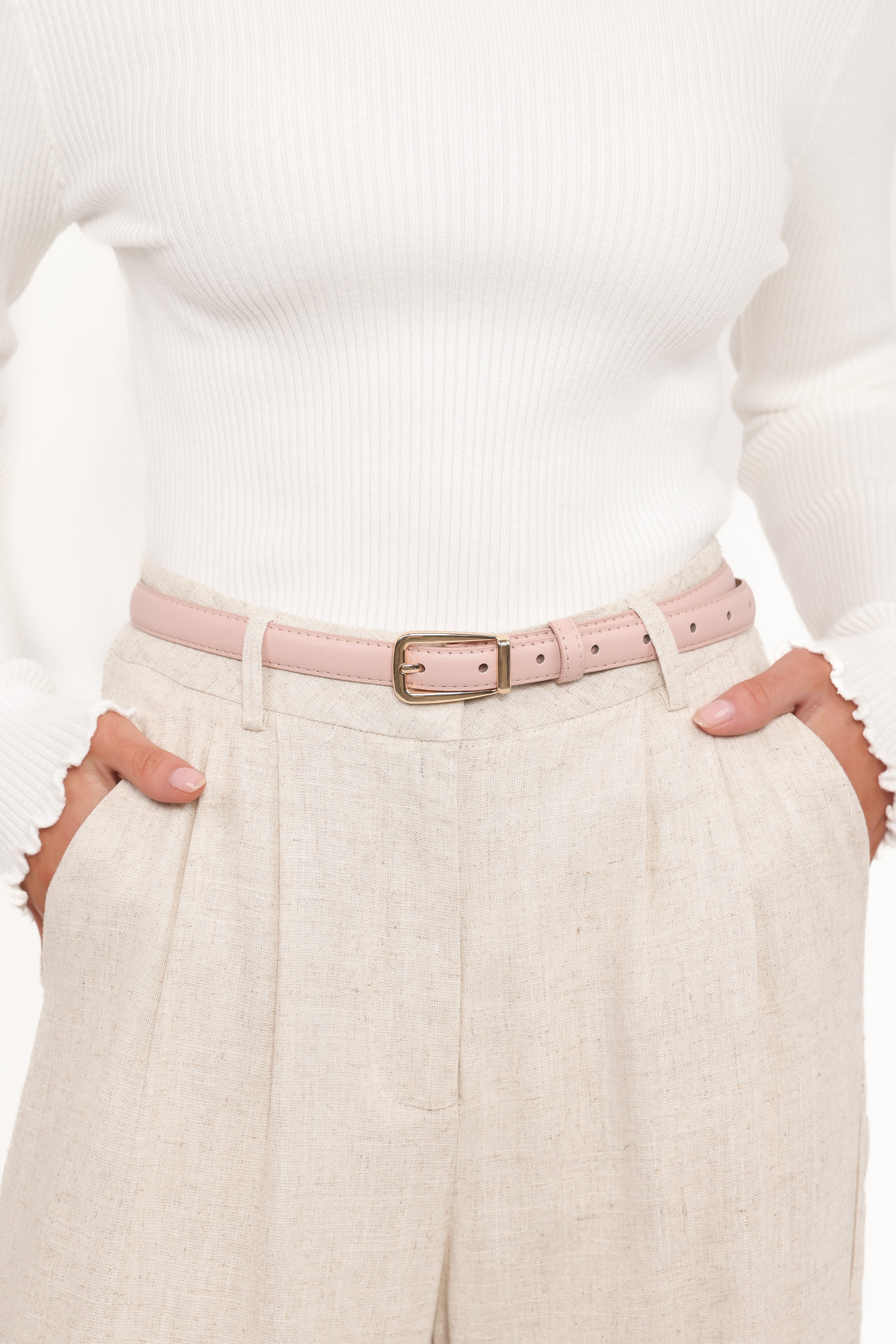 Petal and Pup USA ACCESSORIES Caitlin Belt - Pink One Size