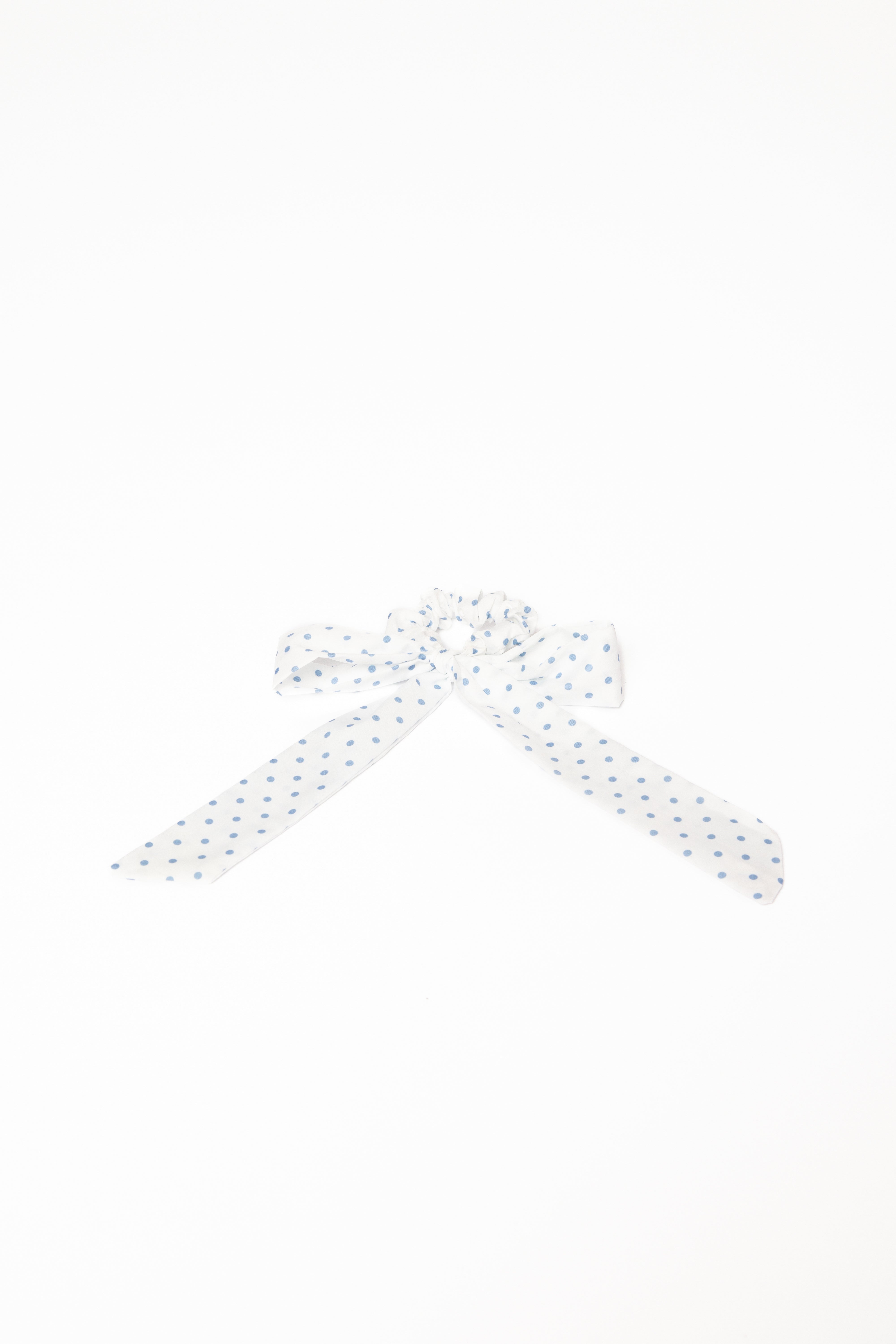 Petal and Pup USA ACCESSORIES Cass Bow Scrunchie - White One Size