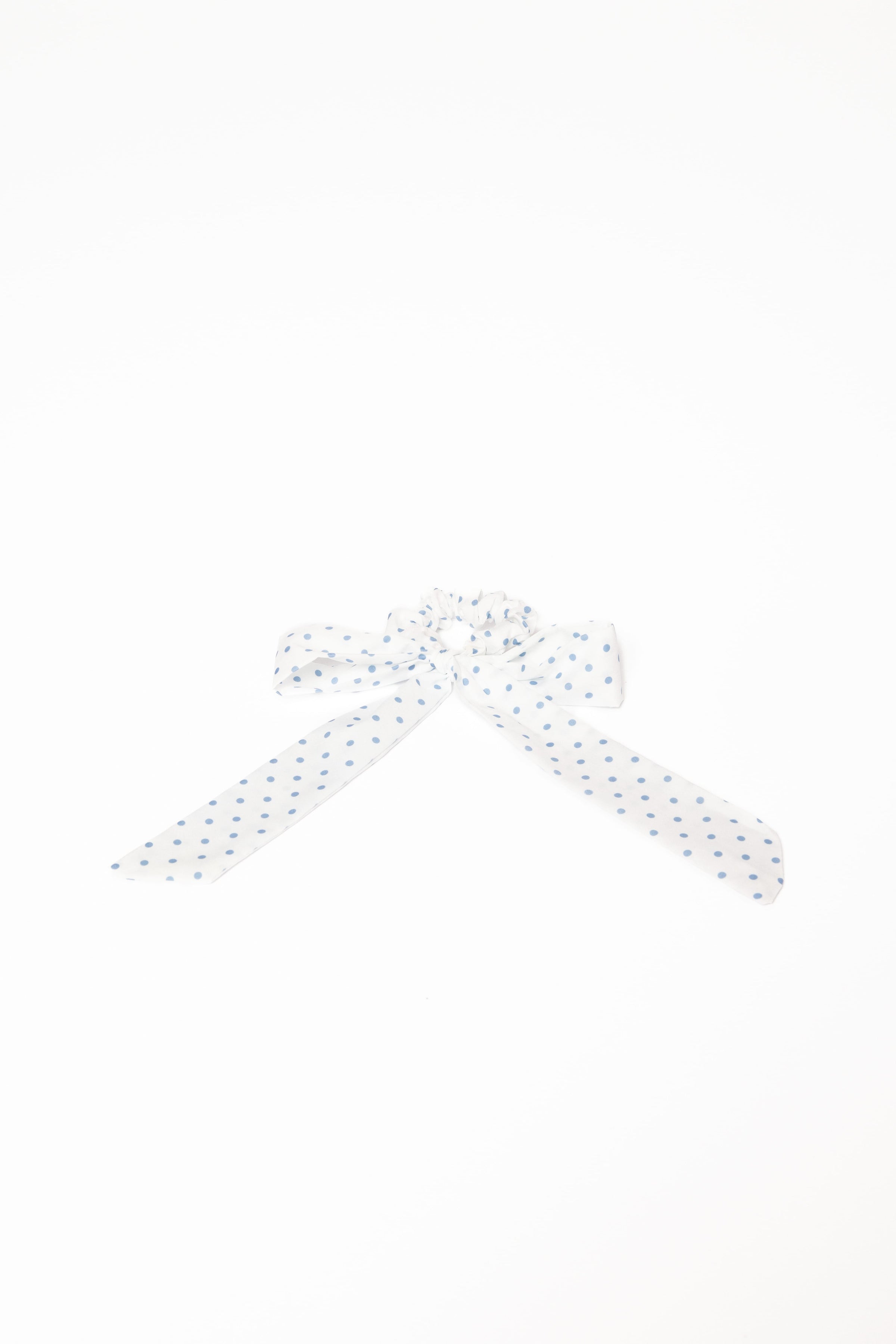Petal and Pup USA ACCESSORIES Cass Bow Scrunchie - White One Size