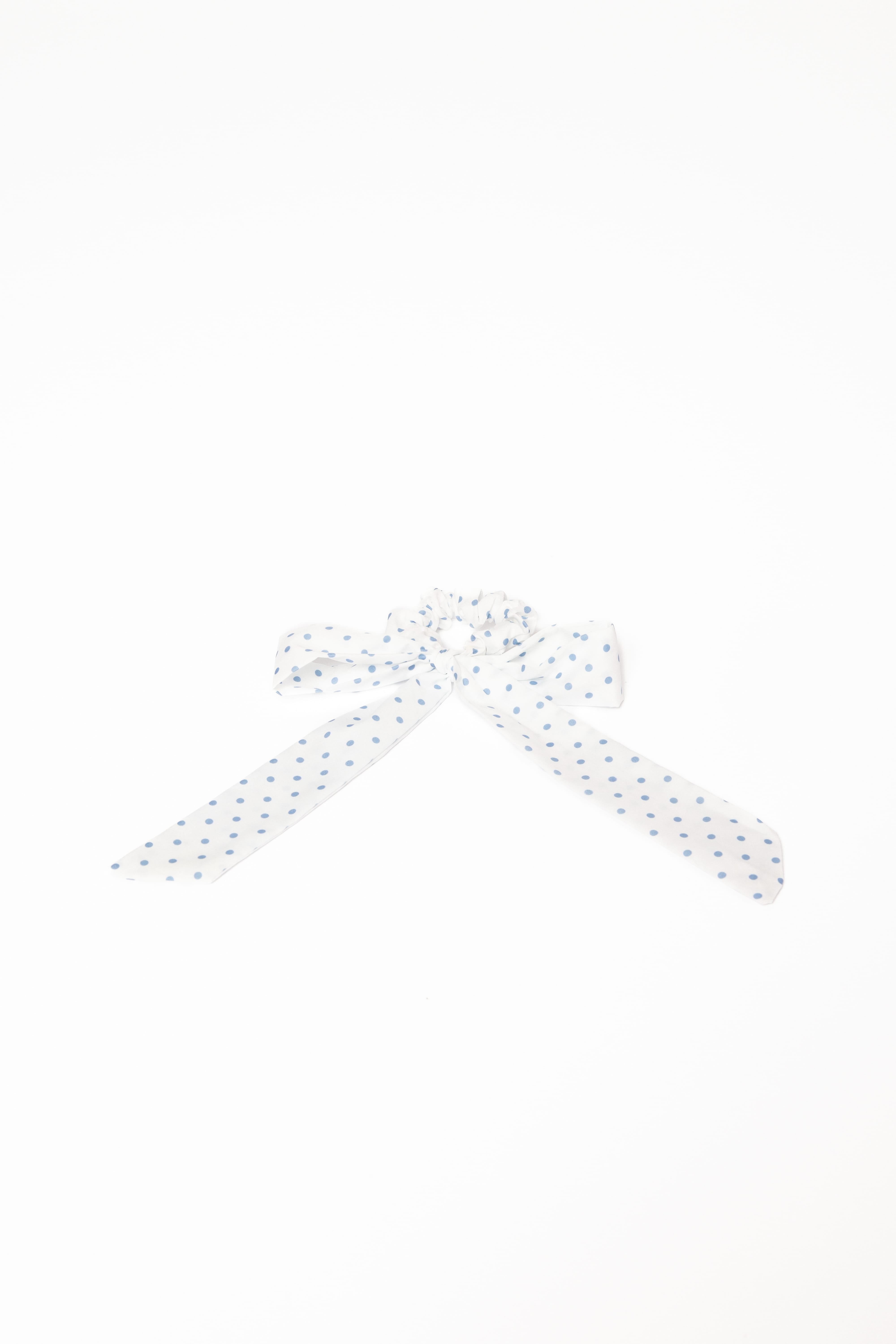 Petal and Pup USA ACCESSORIES Cass Bow Scrunchie - White One Size