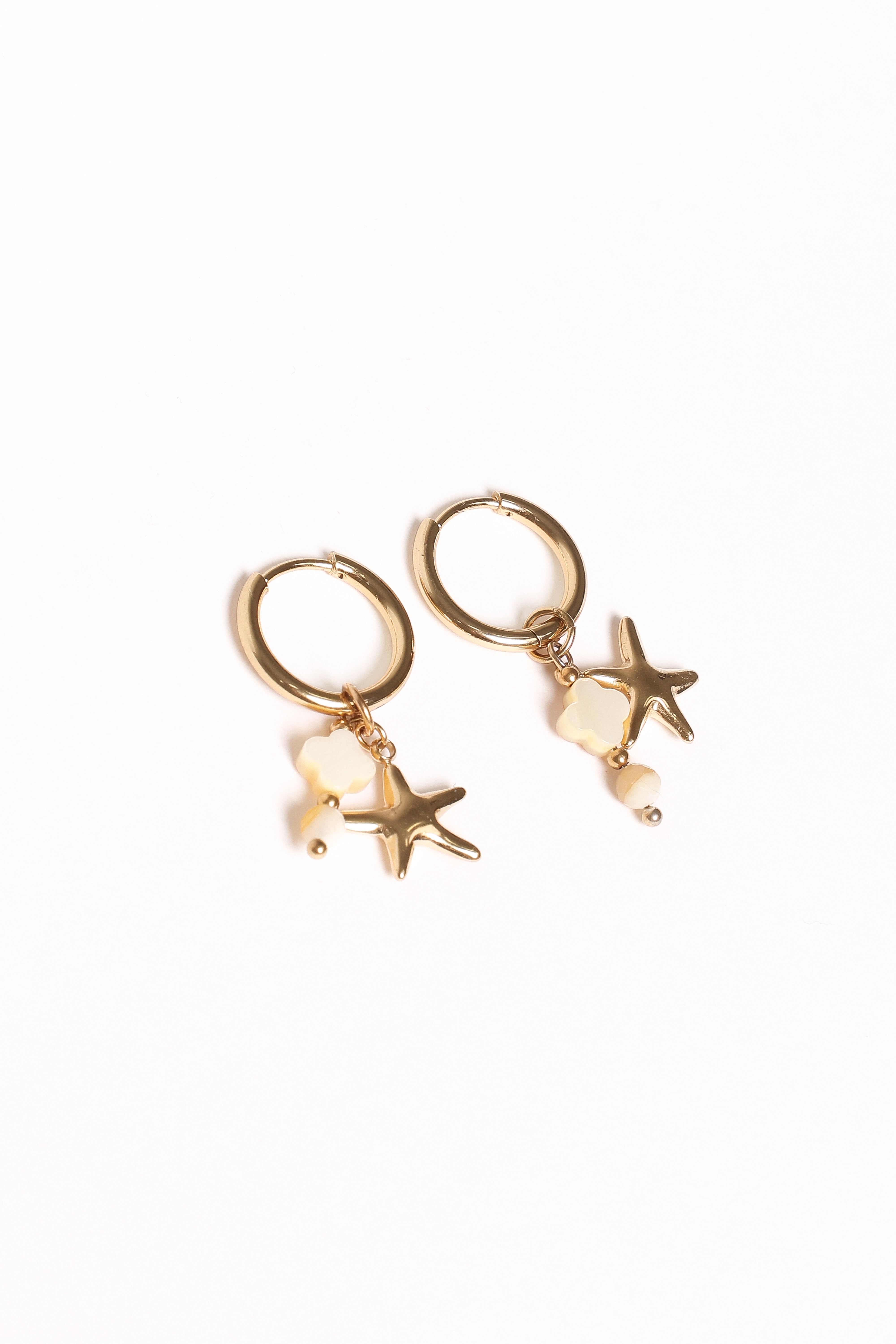 Petal and Pup USA ACCESSORIES Catania Charm Earrings - Gold One Size
