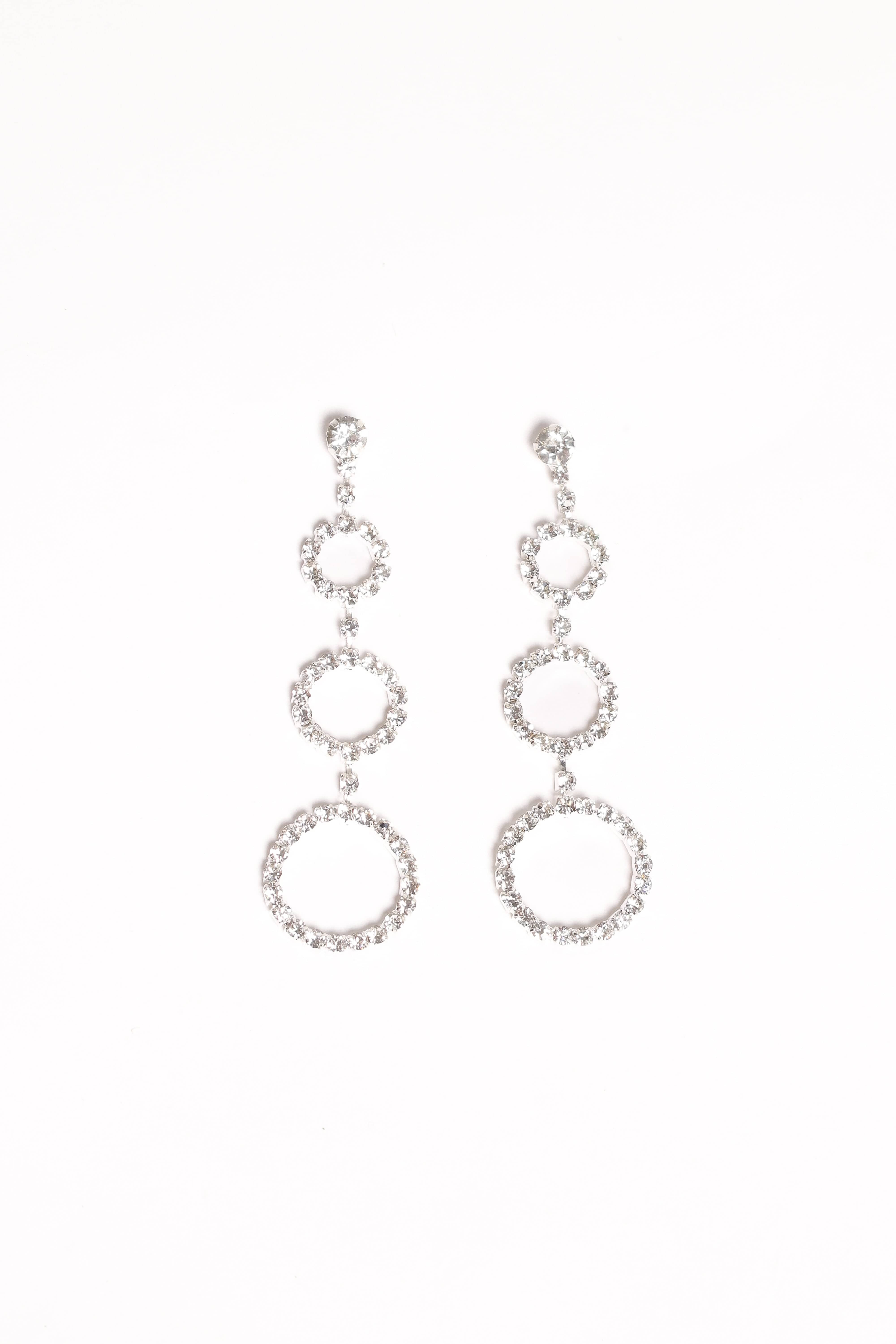 Petal and Pup USA ACCESSORIES Celeste Earrings - Silver One Size