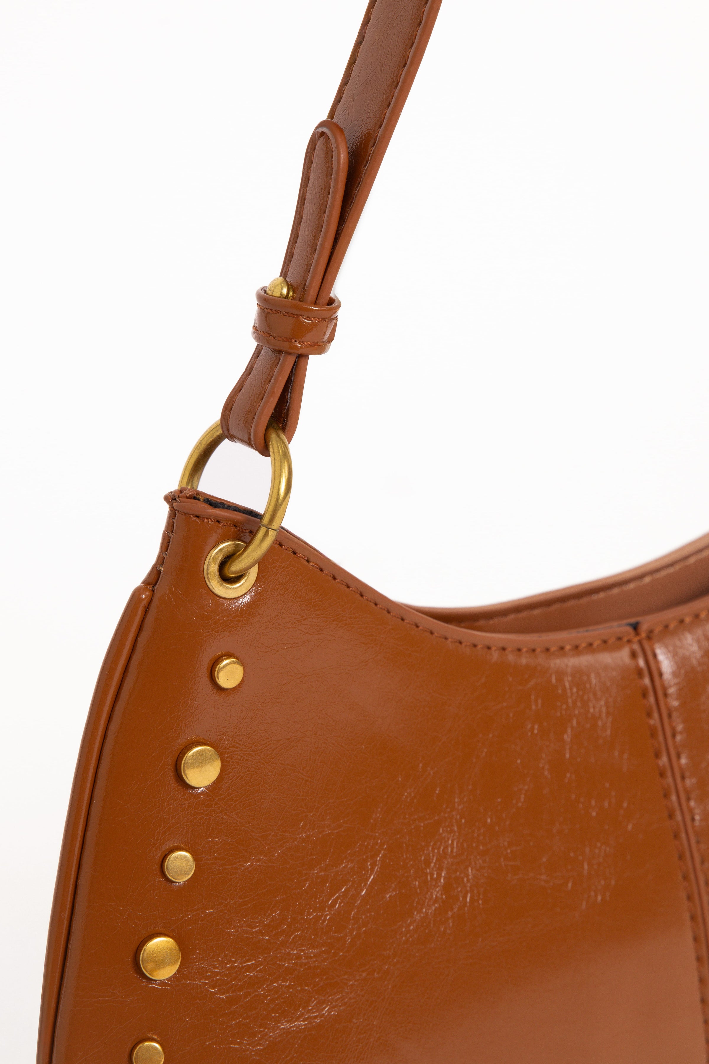 Petal and Pup USA ACCESSORIES Celia Studded Bag - Tan One Size