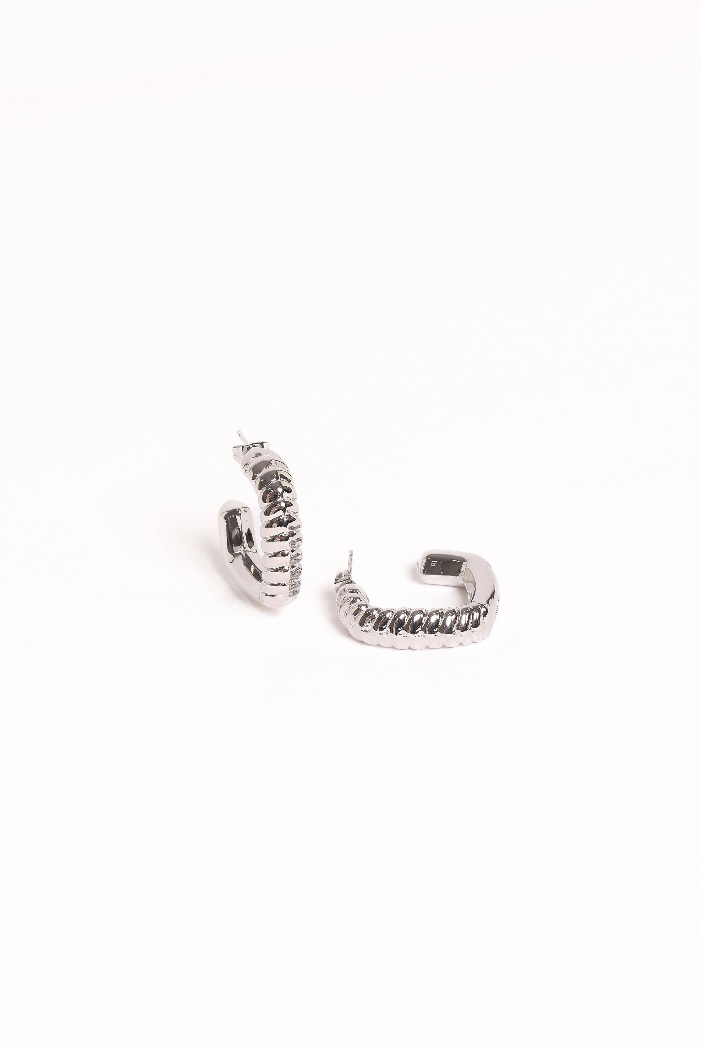 Petal and Pup USA ACCESSORIES Cheryl Earrings - Silver One Size