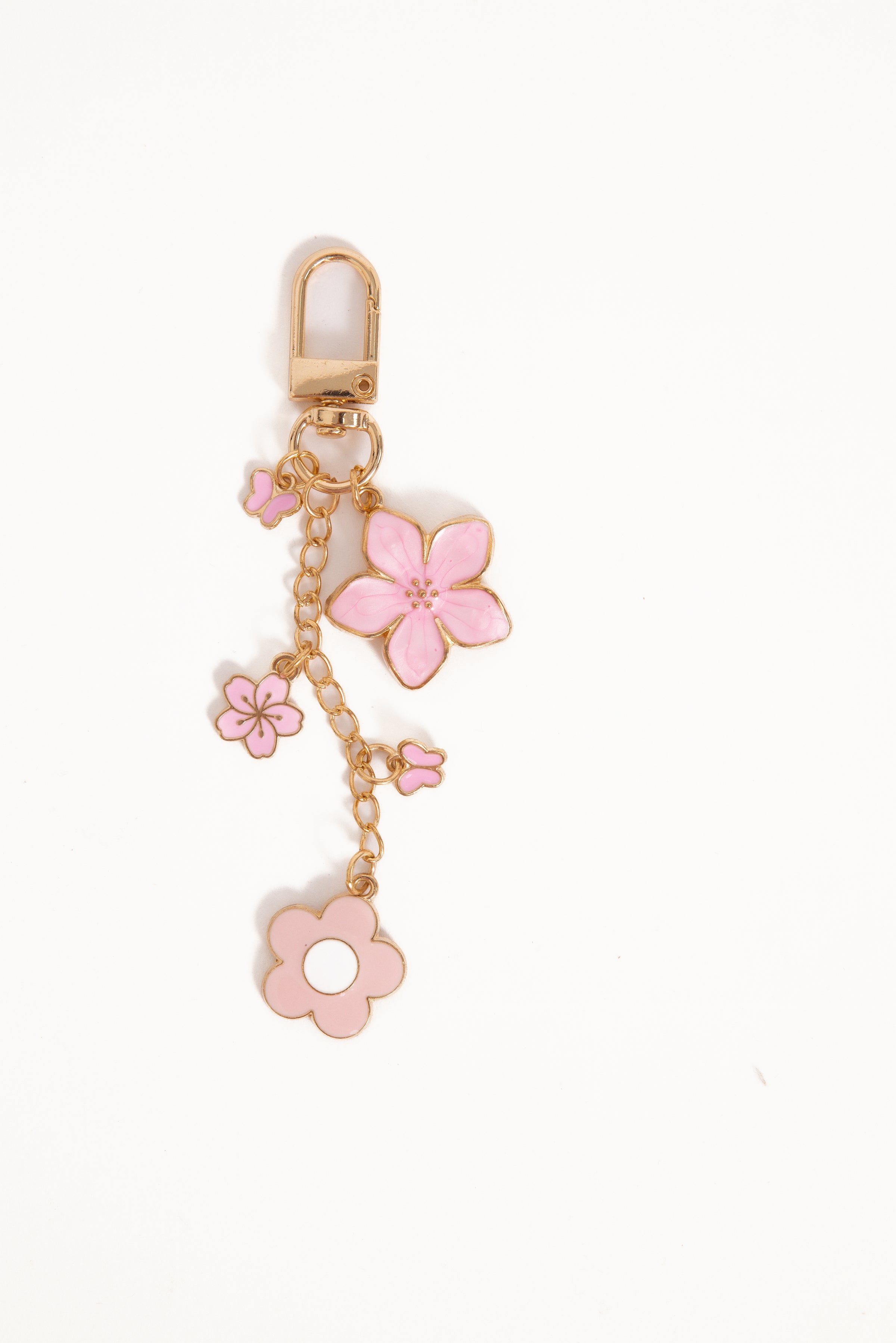 Petal and Pup USA ACCESSORIES Claudia Flower Key Chain - Pink One Size