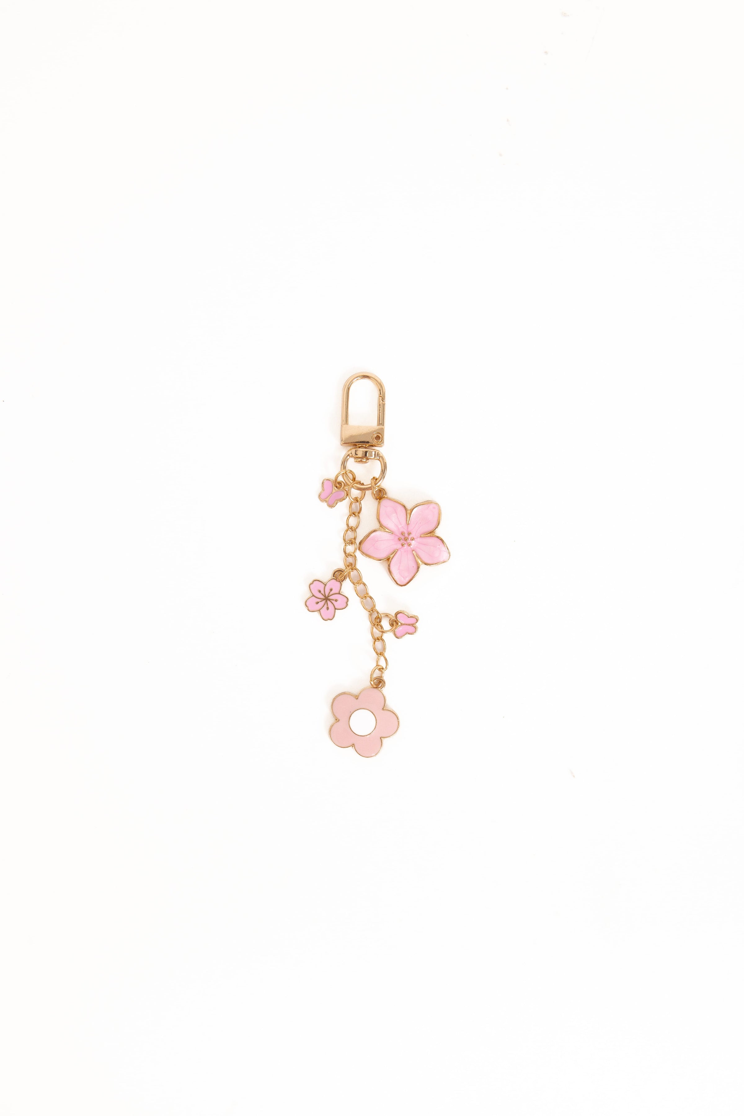 Petal and Pup USA ACCESSORIES Claudia Flower Key Chain - Pink One Size