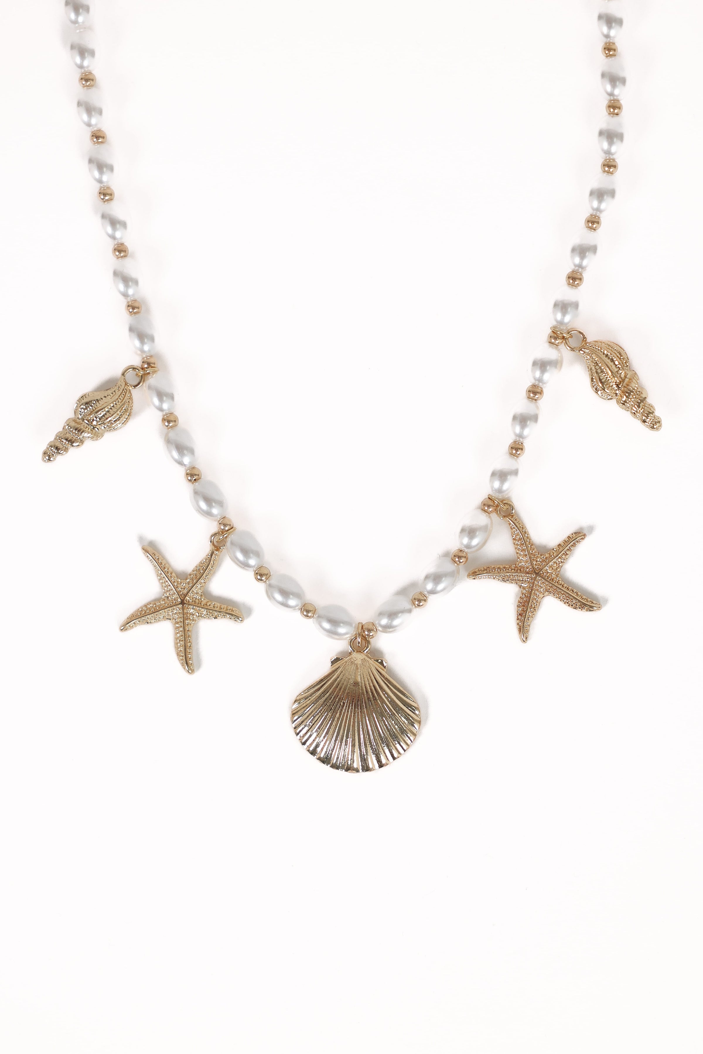 Petal and Pup USA ACCESSORIES Costa Necklace - Pearl One Size
