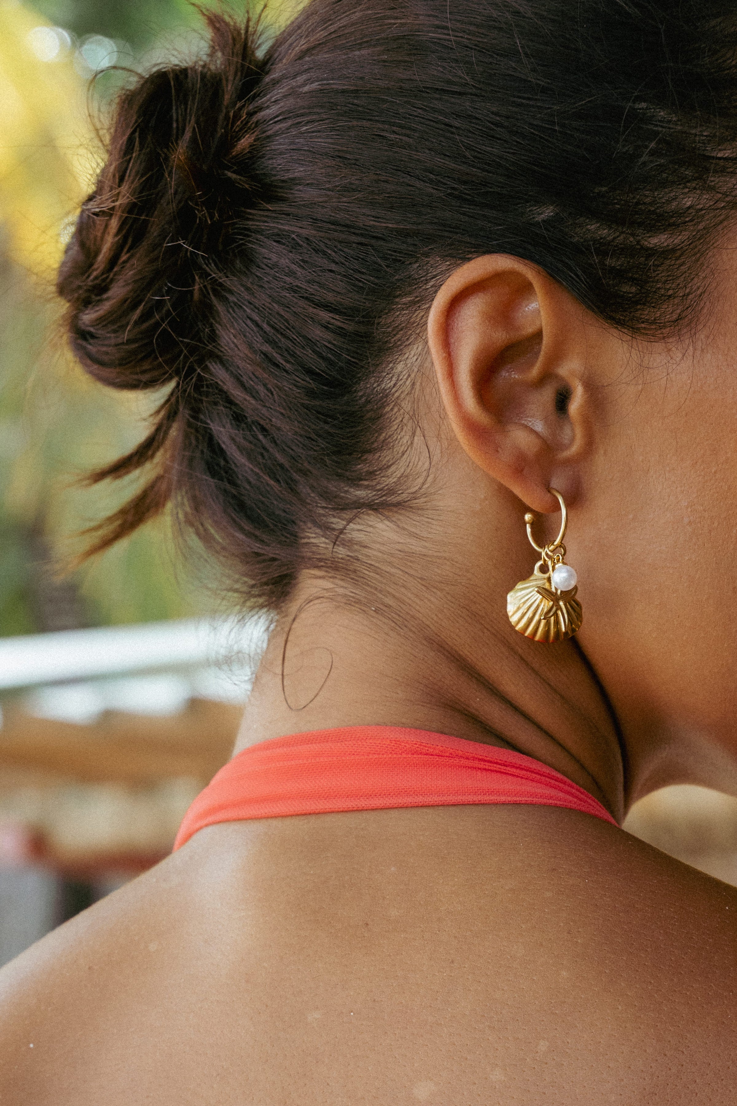 Petal and Pup USA ACCESSORIES Cypress Earrings - Gold One Size