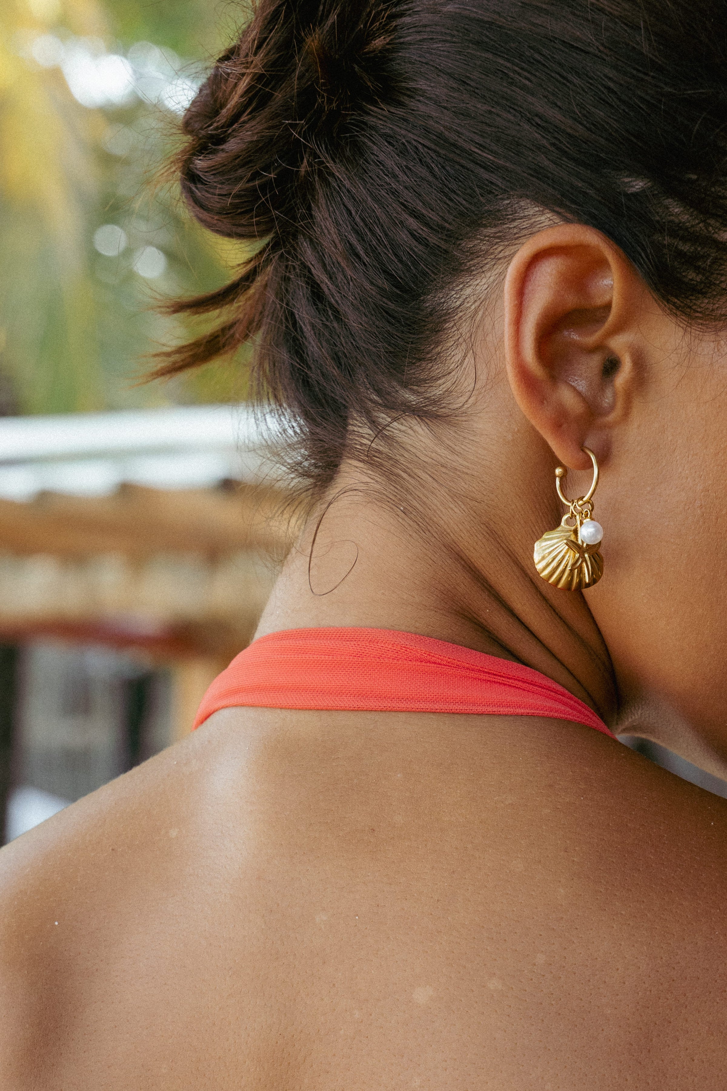Petal and Pup USA ACCESSORIES Cypress Earrings - Gold One Size
