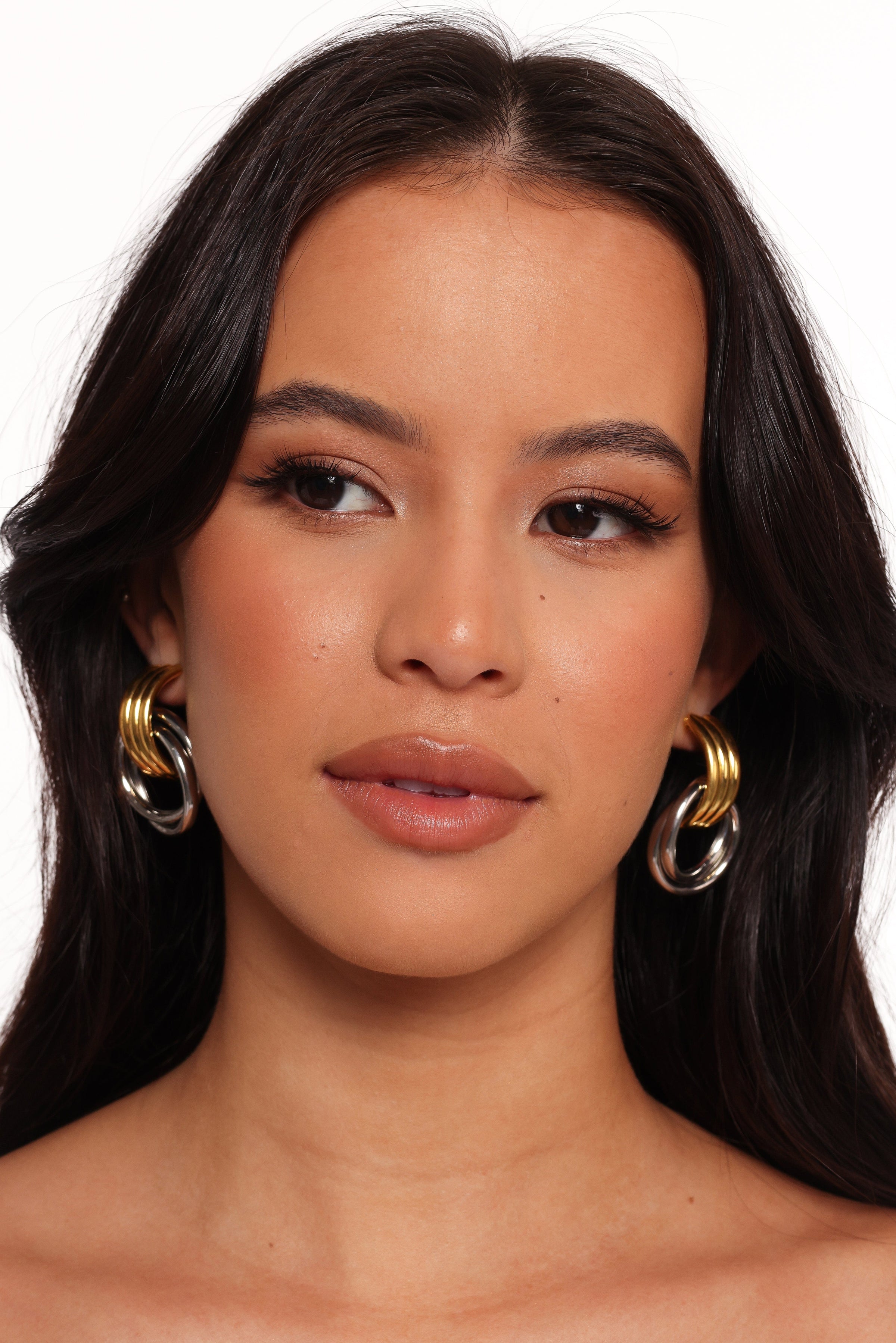 Petal and Pup USA ACCESSORIES Cyra Earrings - Gold/Silver One Size