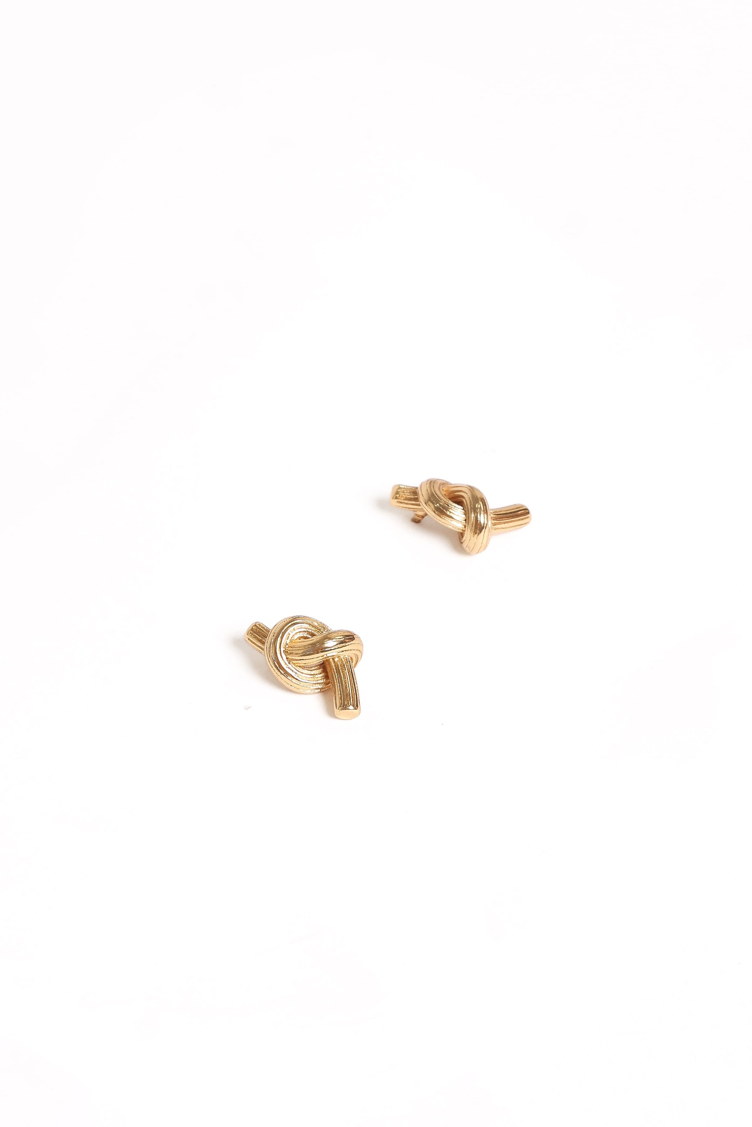 Petal and Pup USA ACCESSORIES Dakota Knot Earrings - Gold One Size