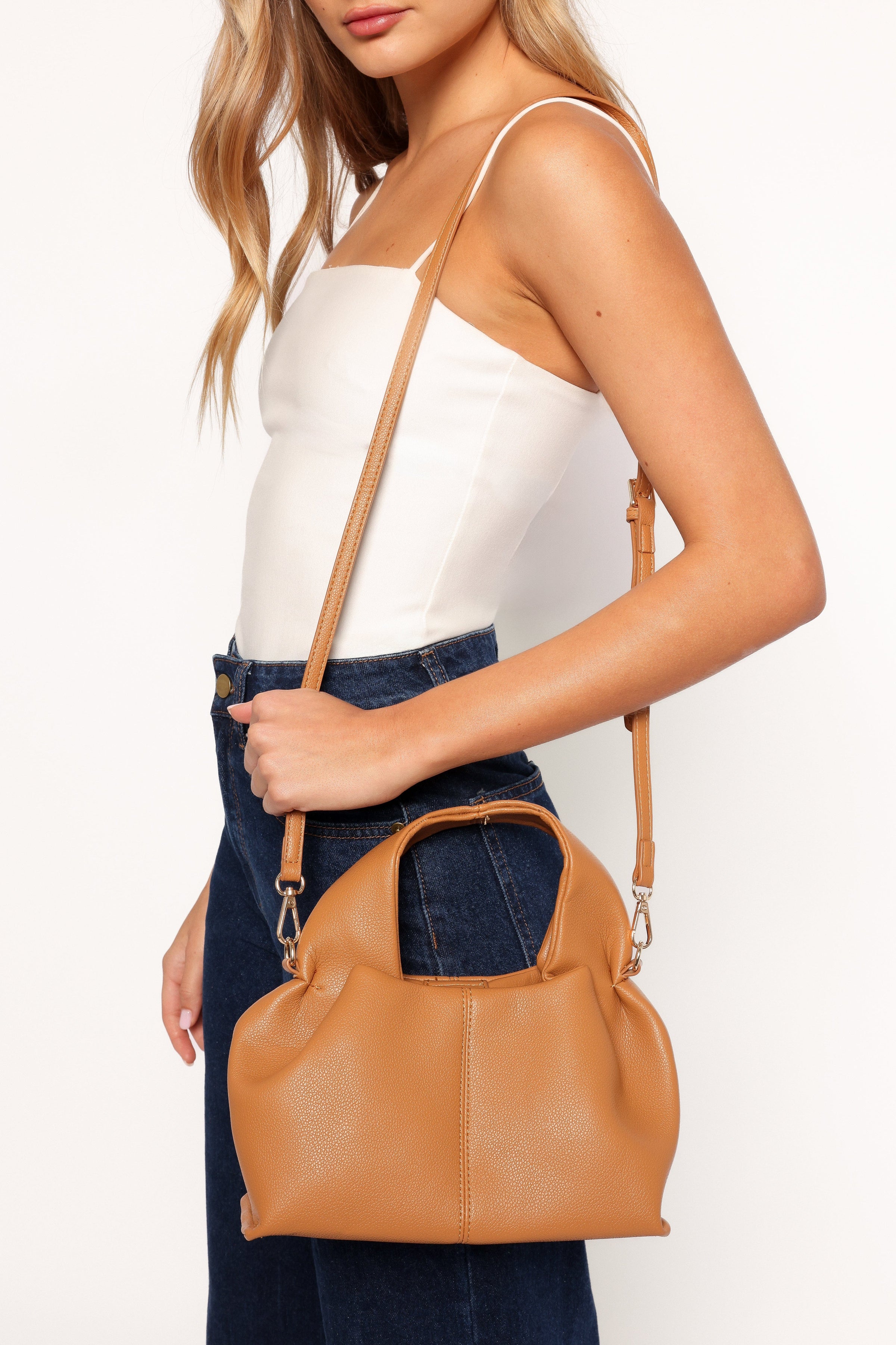 Petal and Pup USA ACCESSORIES Daphne Handbag - Brown One Size