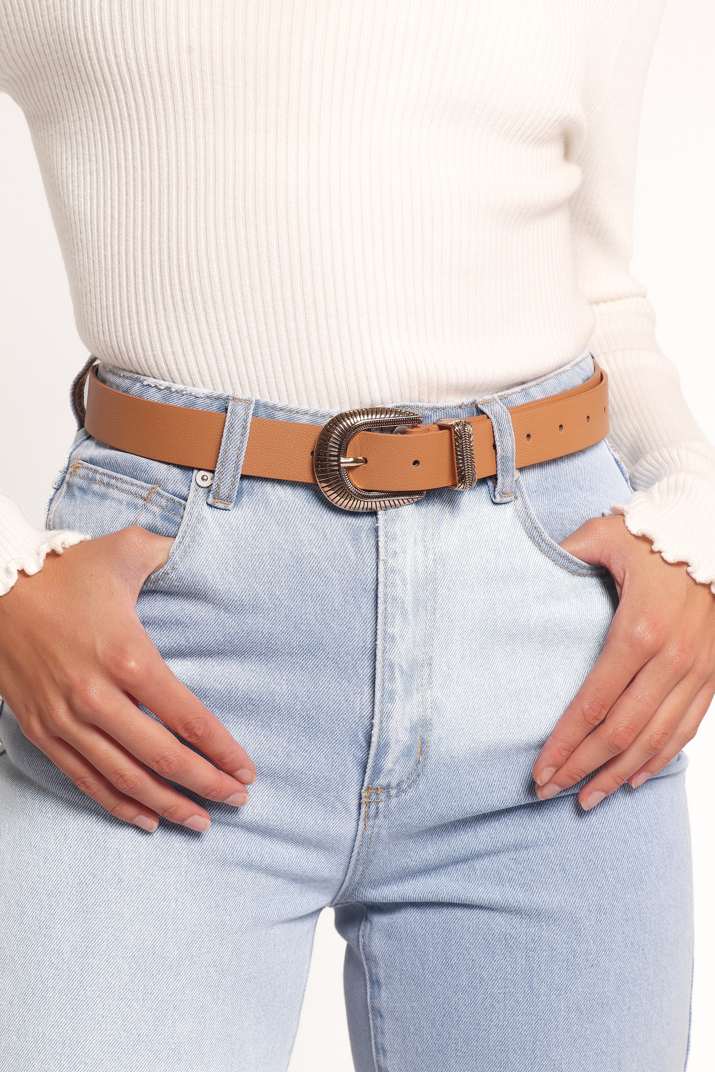 Petal and Pup USA ACCESSORIES Dylan Belt - Camel One Size