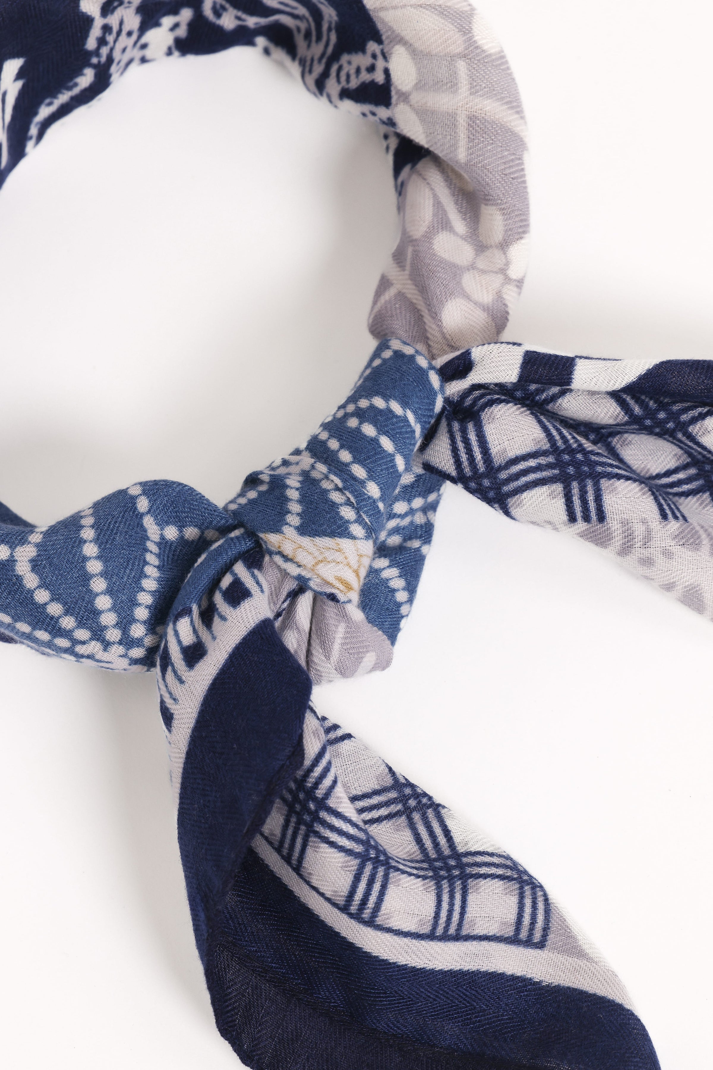Petal and Pup USA ACCESSORIES Eilish Scarf - Blue Multi One Size