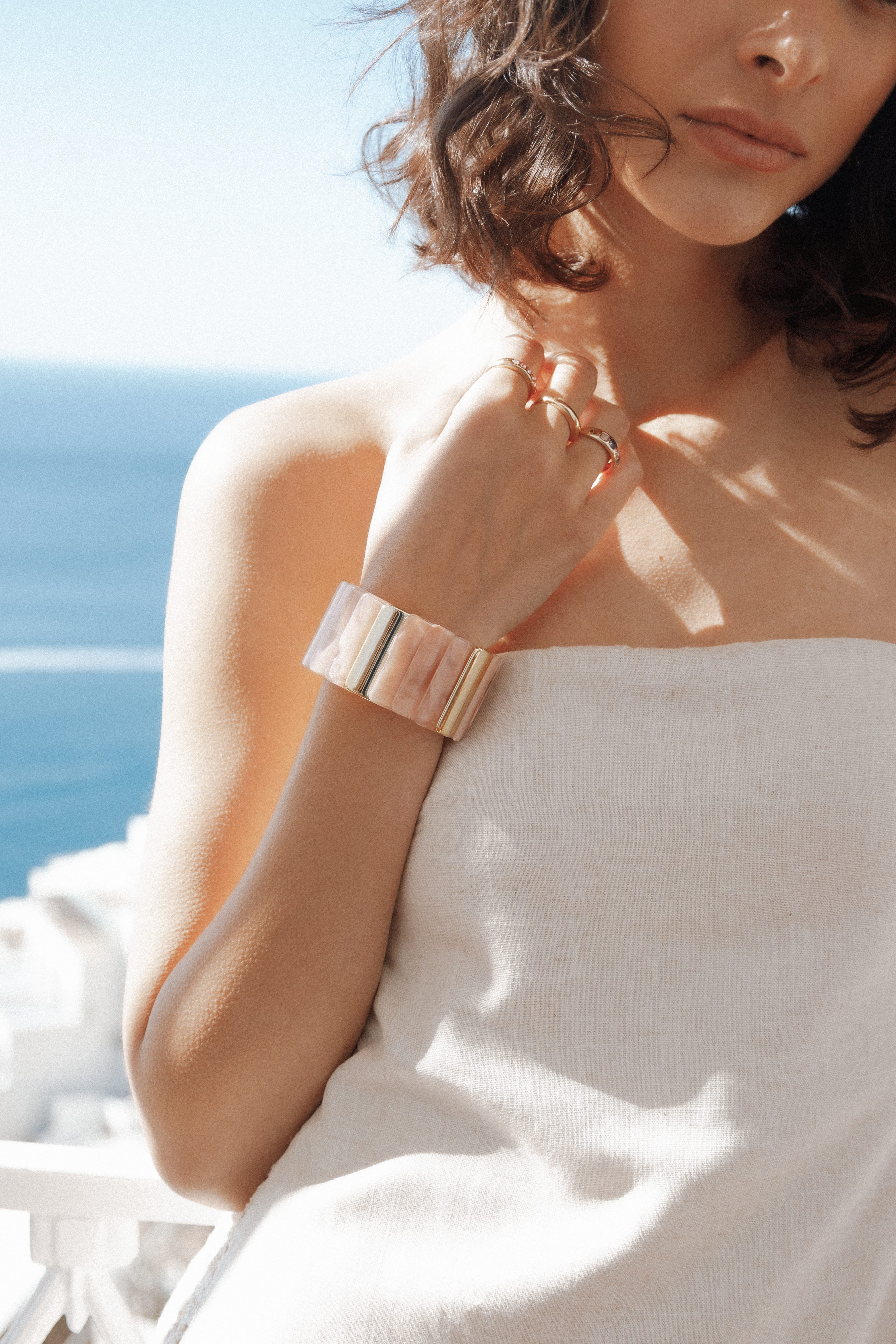 Petal and Pup USA ACCESSORIES Eleanor Bracelet - Blush Pink One Size