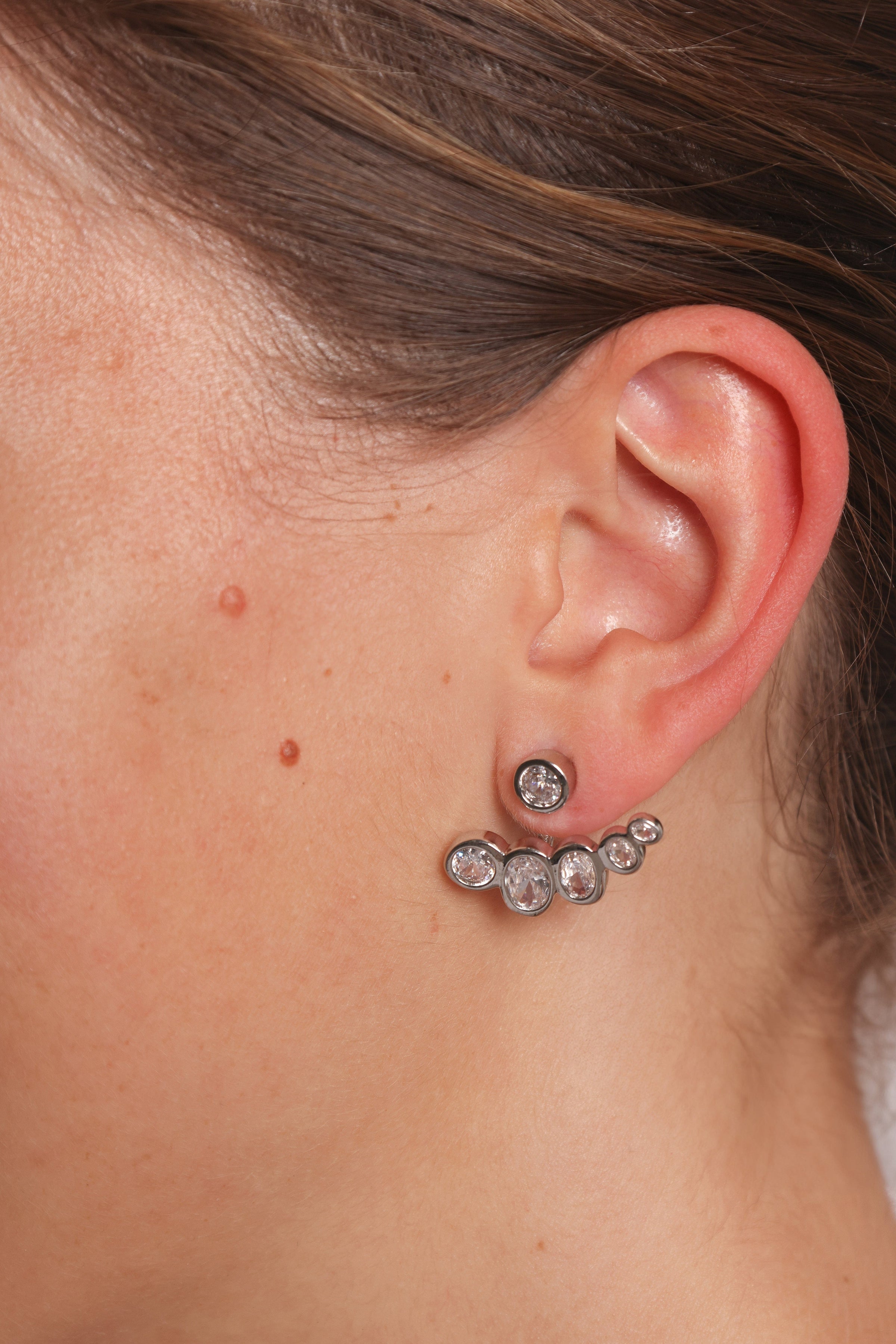 Petal and Pup USA ACCESSORIES Elisa Earrings - Silver One Size