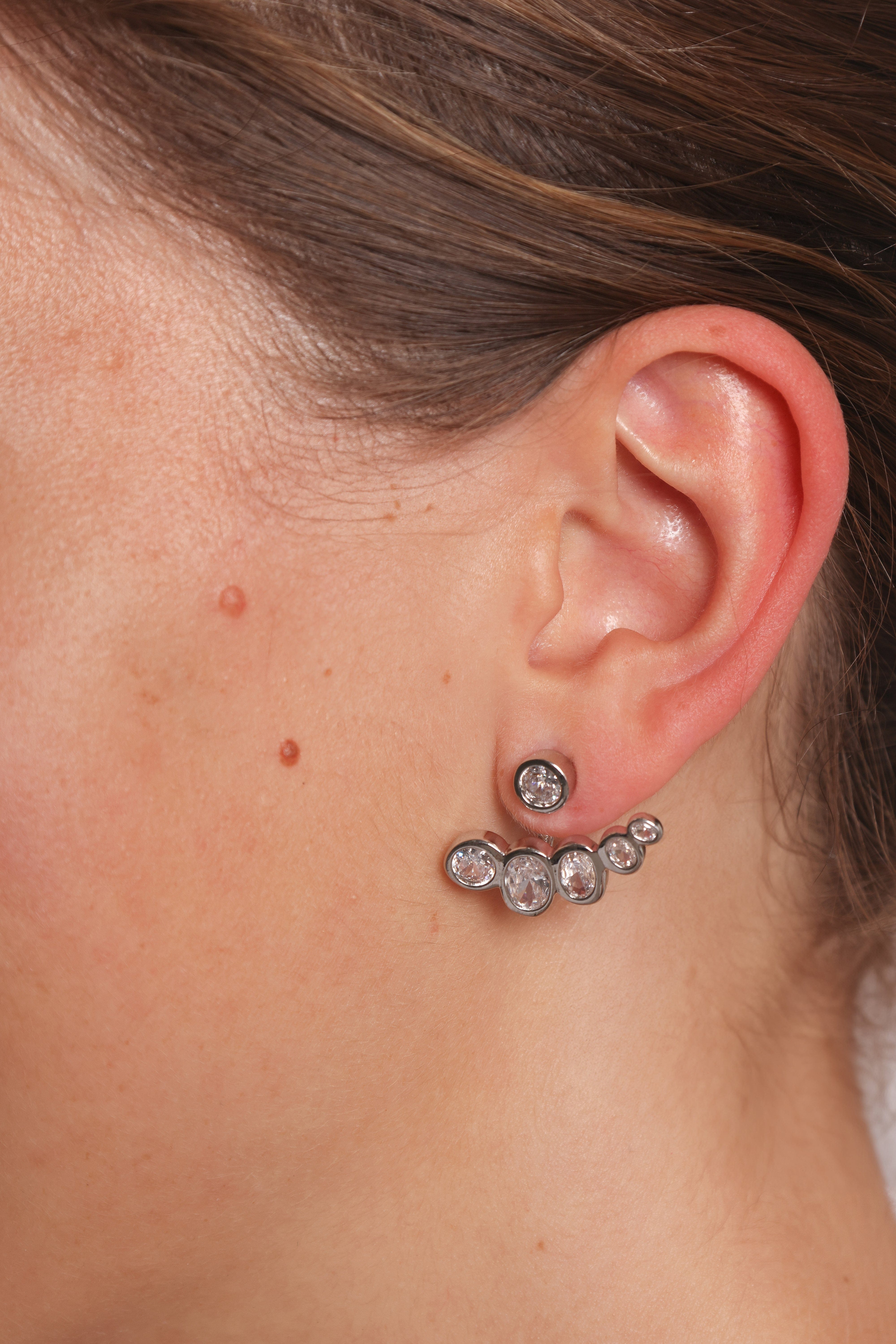 Petal and Pup USA ACCESSORIES Elisa Earrings - Silver One Size