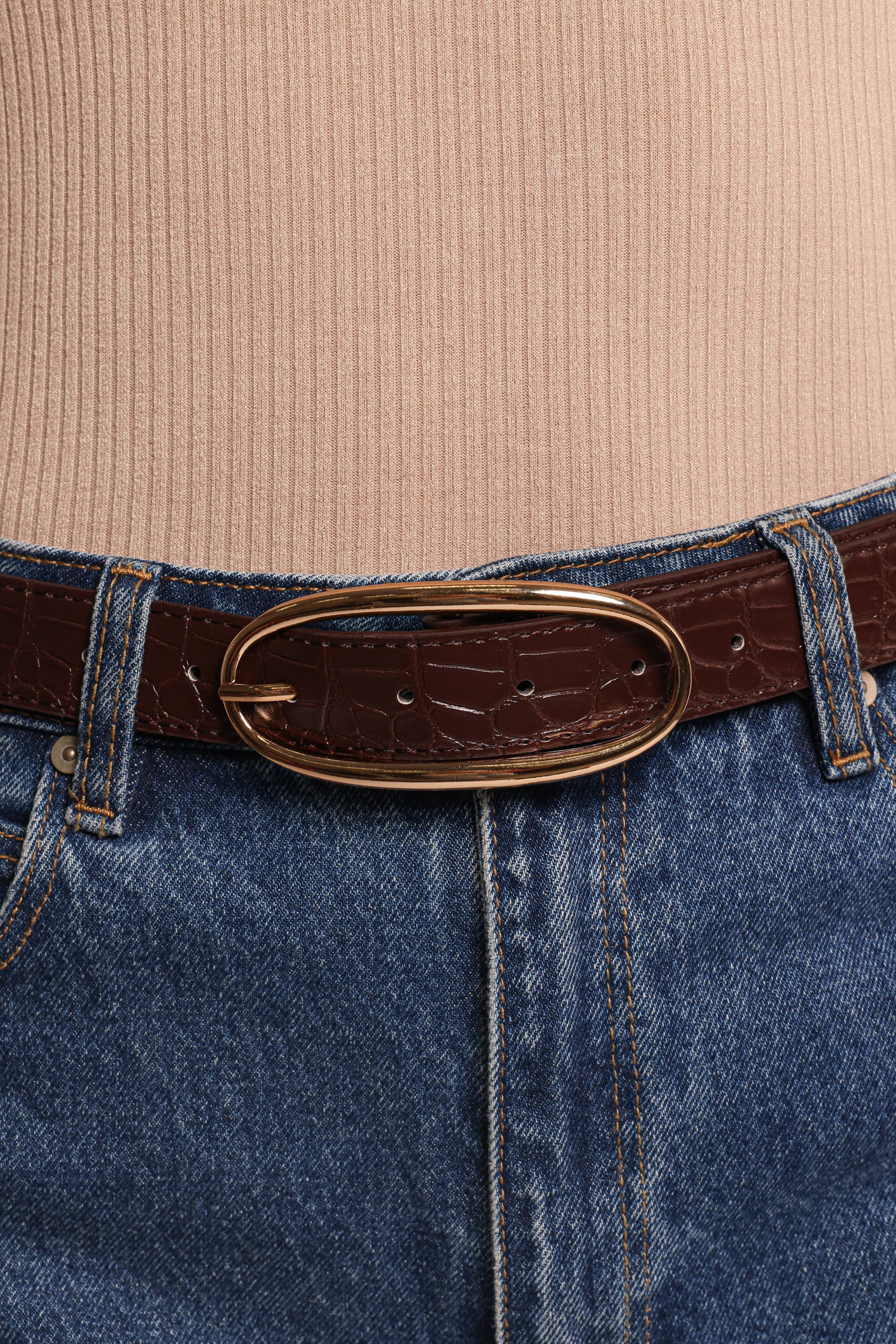 Petal and Pup USA ACCESSORIES Elodie Belt - Brown One Size